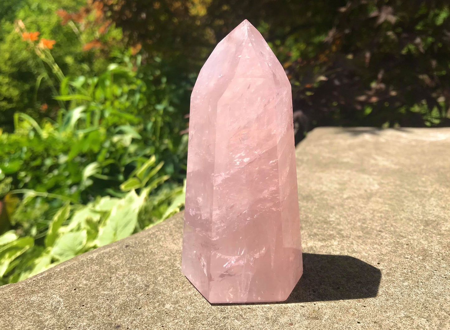 Rose Quartz Tower ~ Large - Gem Realm