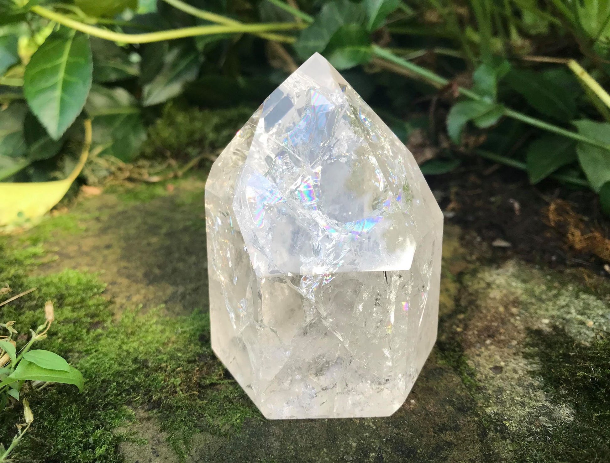 Fire & Ice Quartz Tower ~ Large - Gem Realm