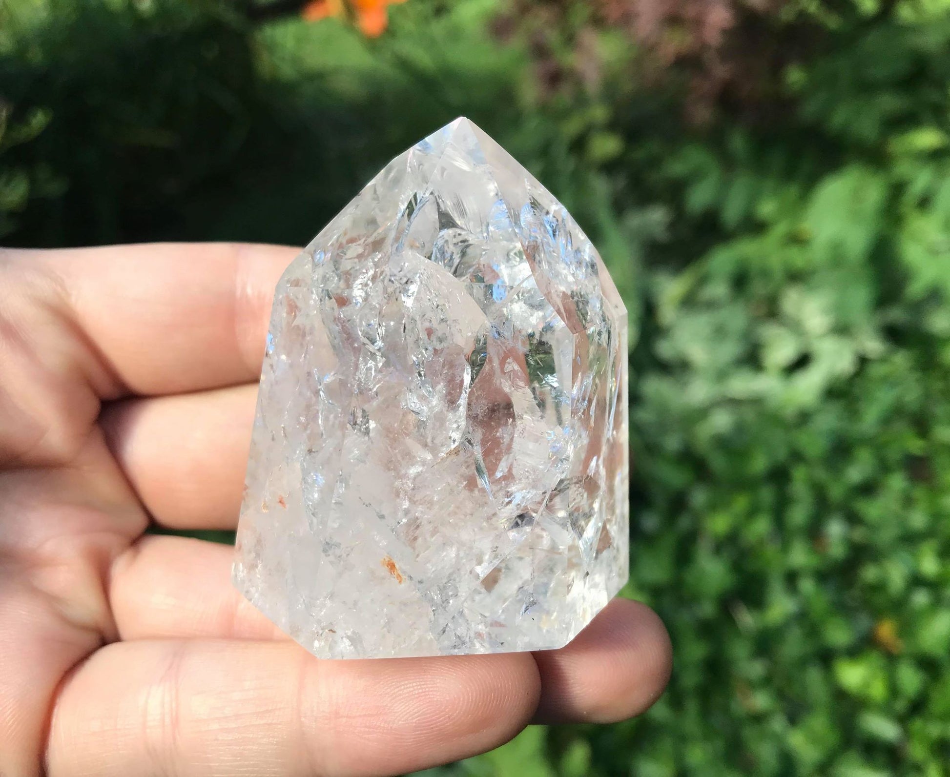 Fire & Ice Quartz Tower ~ Medium - Gem Realm