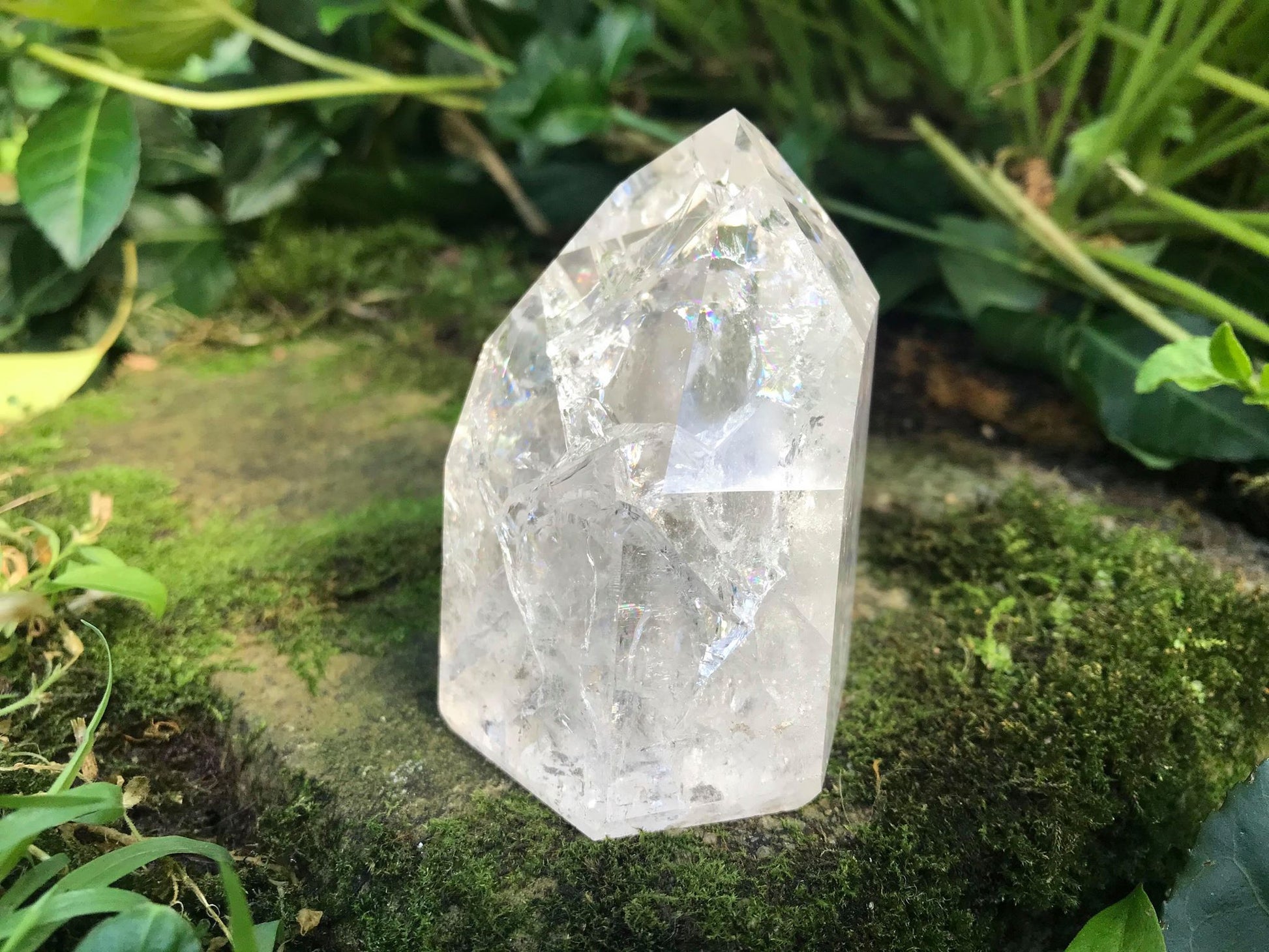 Fire & Ice Quartz Tower ~ Large - Gem Realm