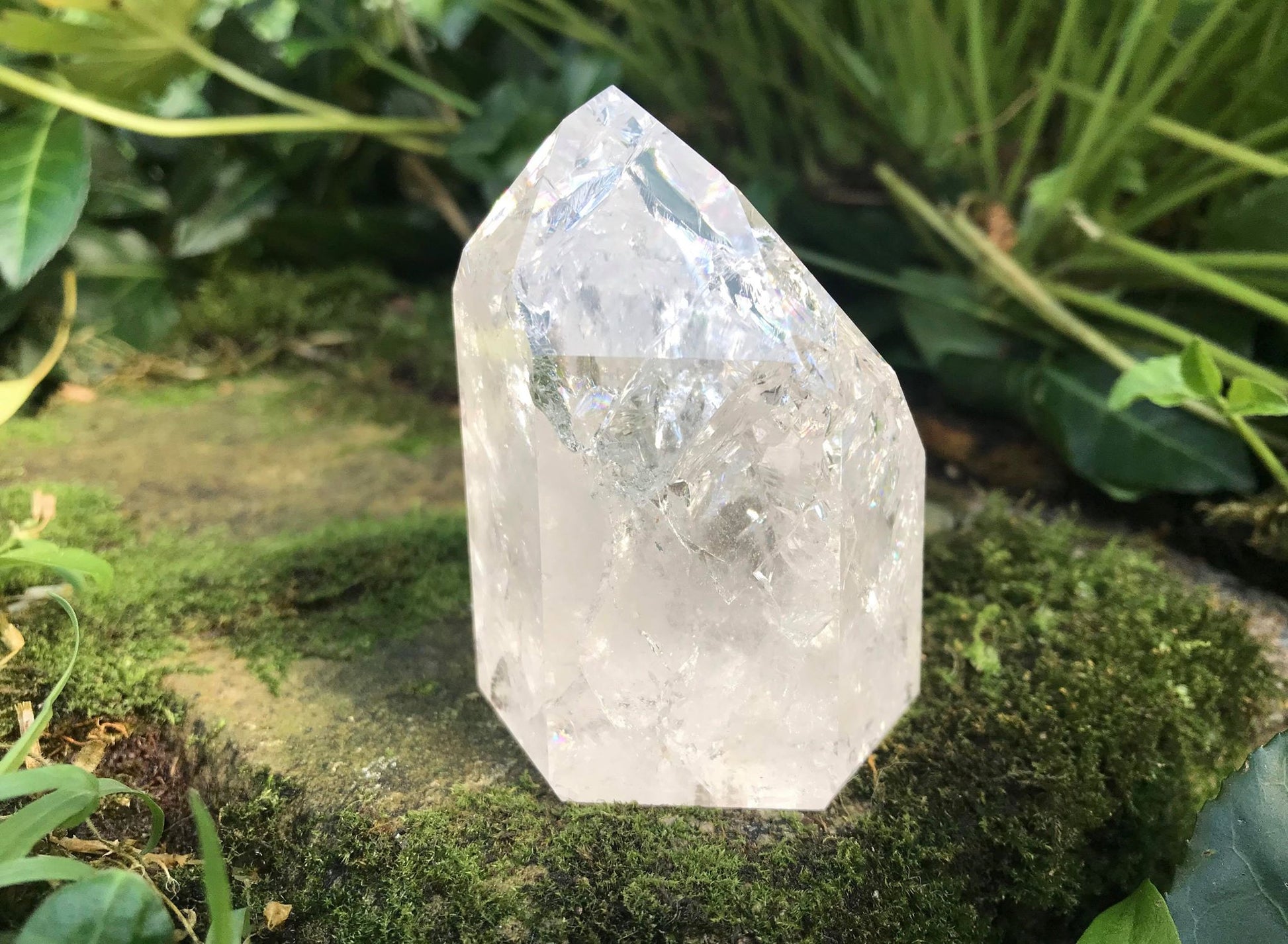 Fire & Ice Quartz Tower ~ Large - Gem Realm