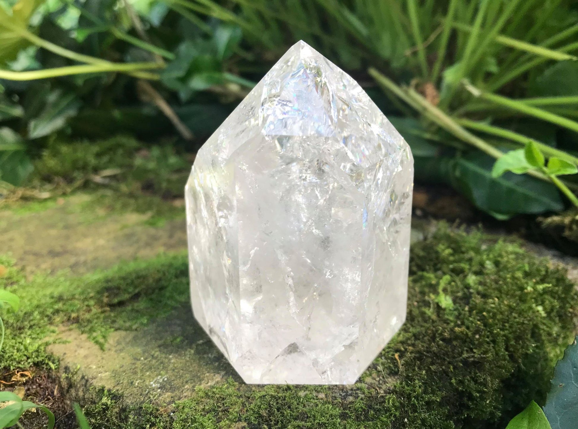 Fire & Ice Quartz Tower ~ Large - Gem Realm