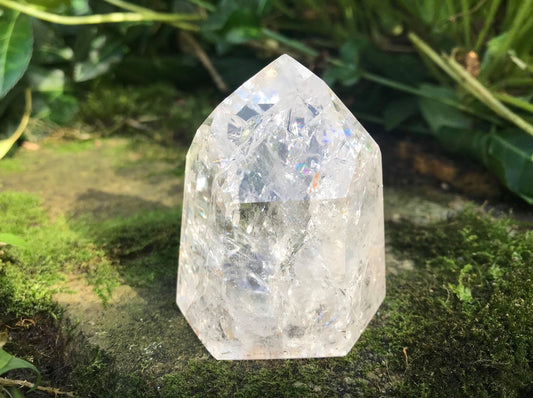 Fire & Ice Quartz Tower ~ Medium - Gem Realm