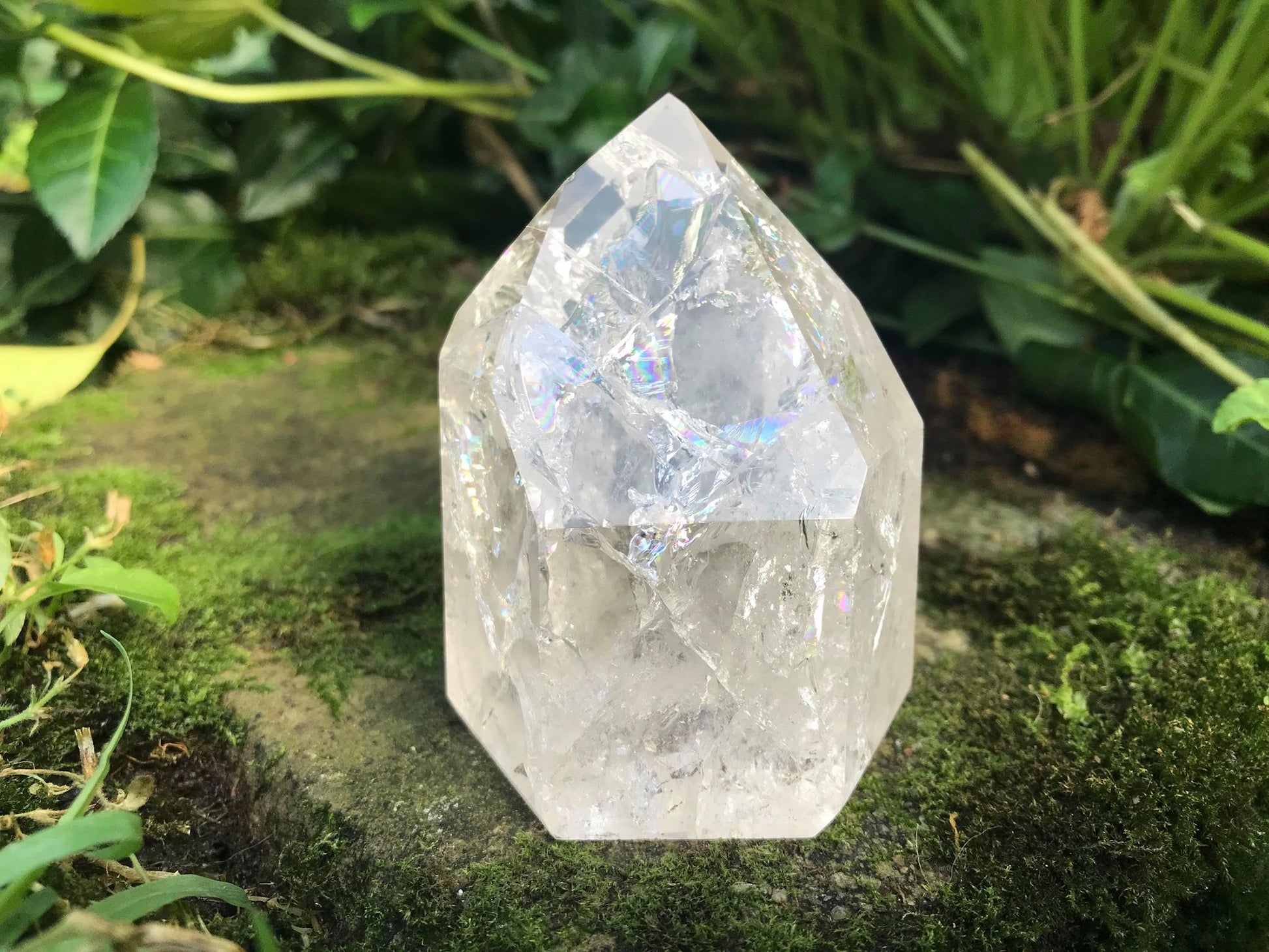 Fire & Ice Quartz Tower ~ Large - Gem Realm