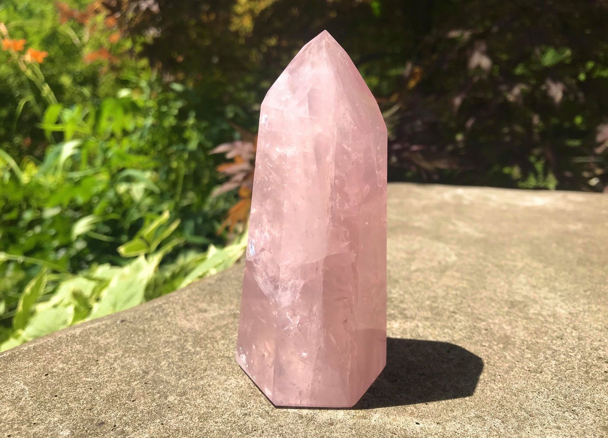 Rose Quartz Tower ~ Large - Gem Realm