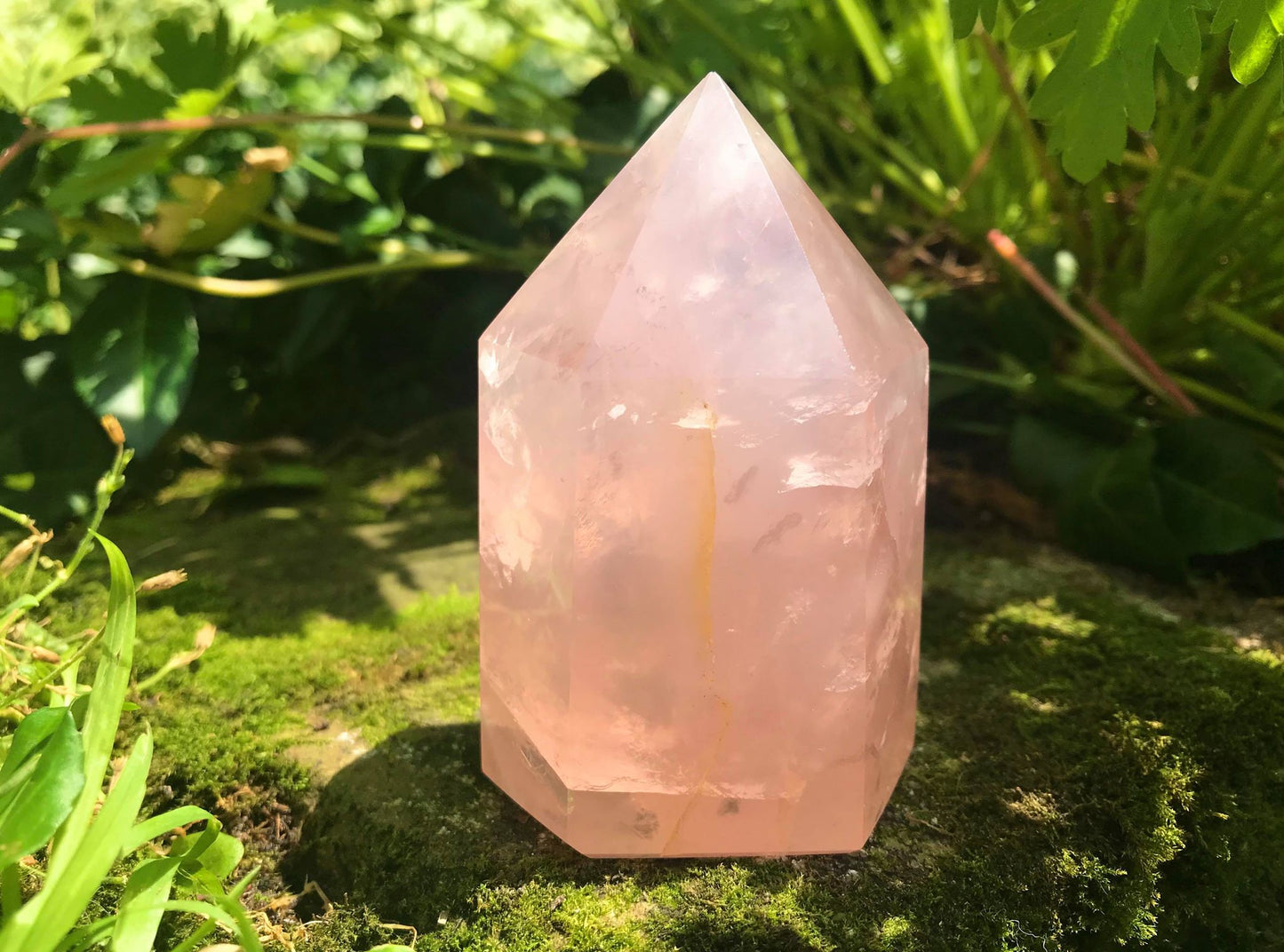 Rose Quartz Tower ~ Large - Gem Realm
