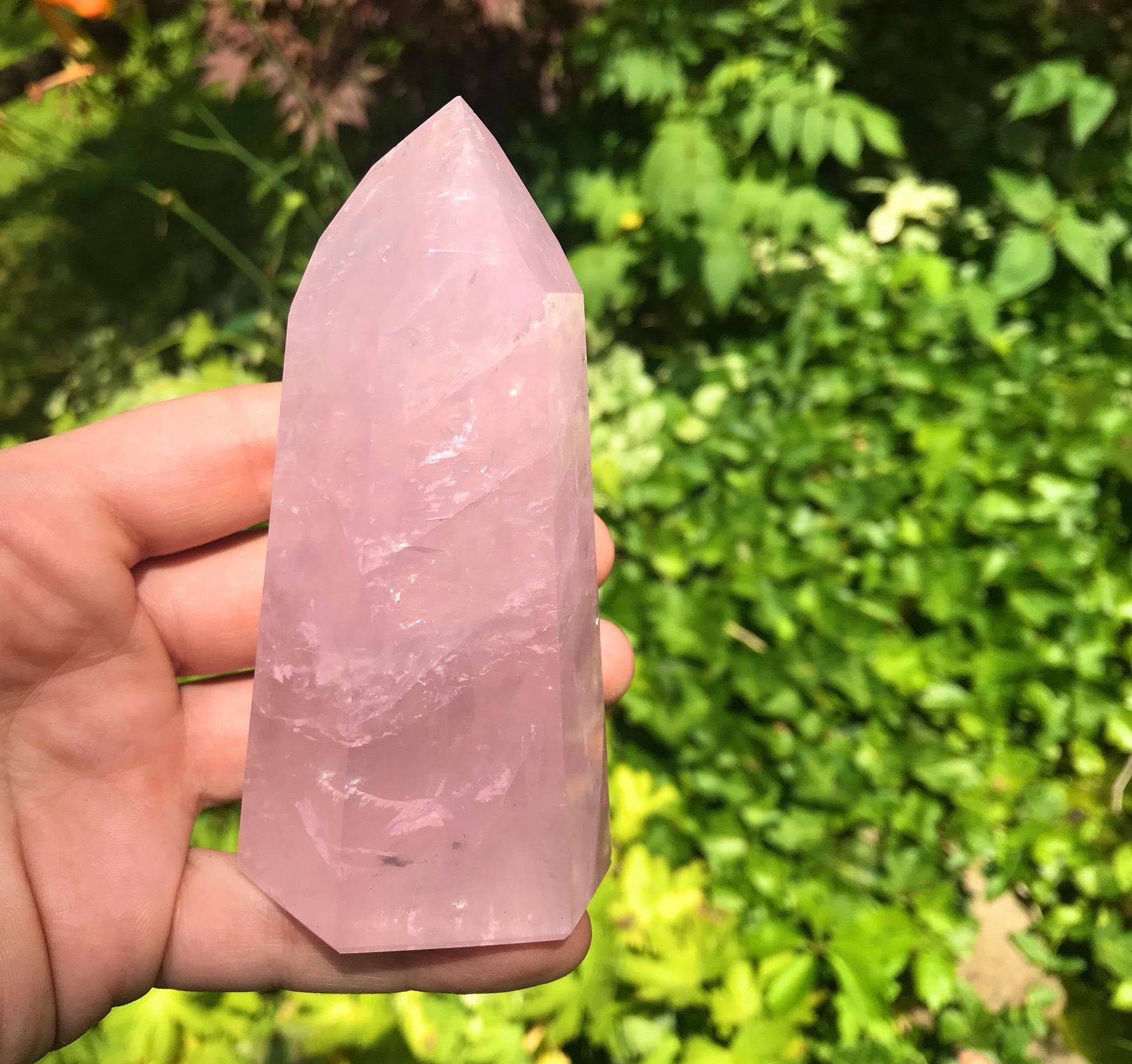 Rose Quartz Tower ~ Large - Gem Realm