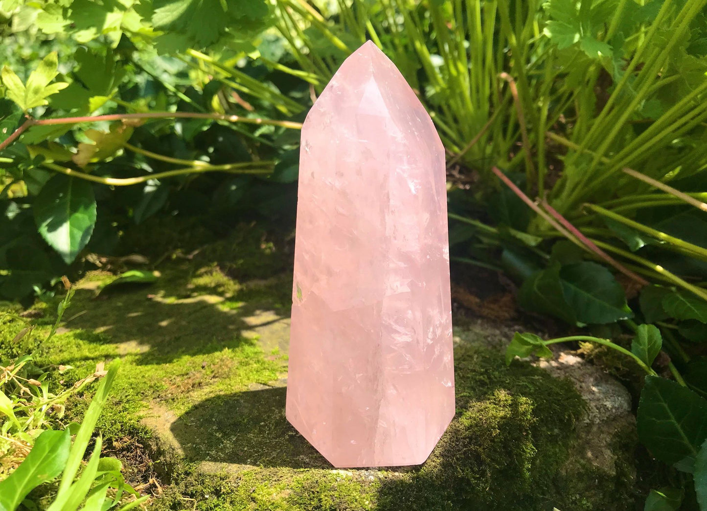 Rose Quartz Tower ~ Large - Gem Realm