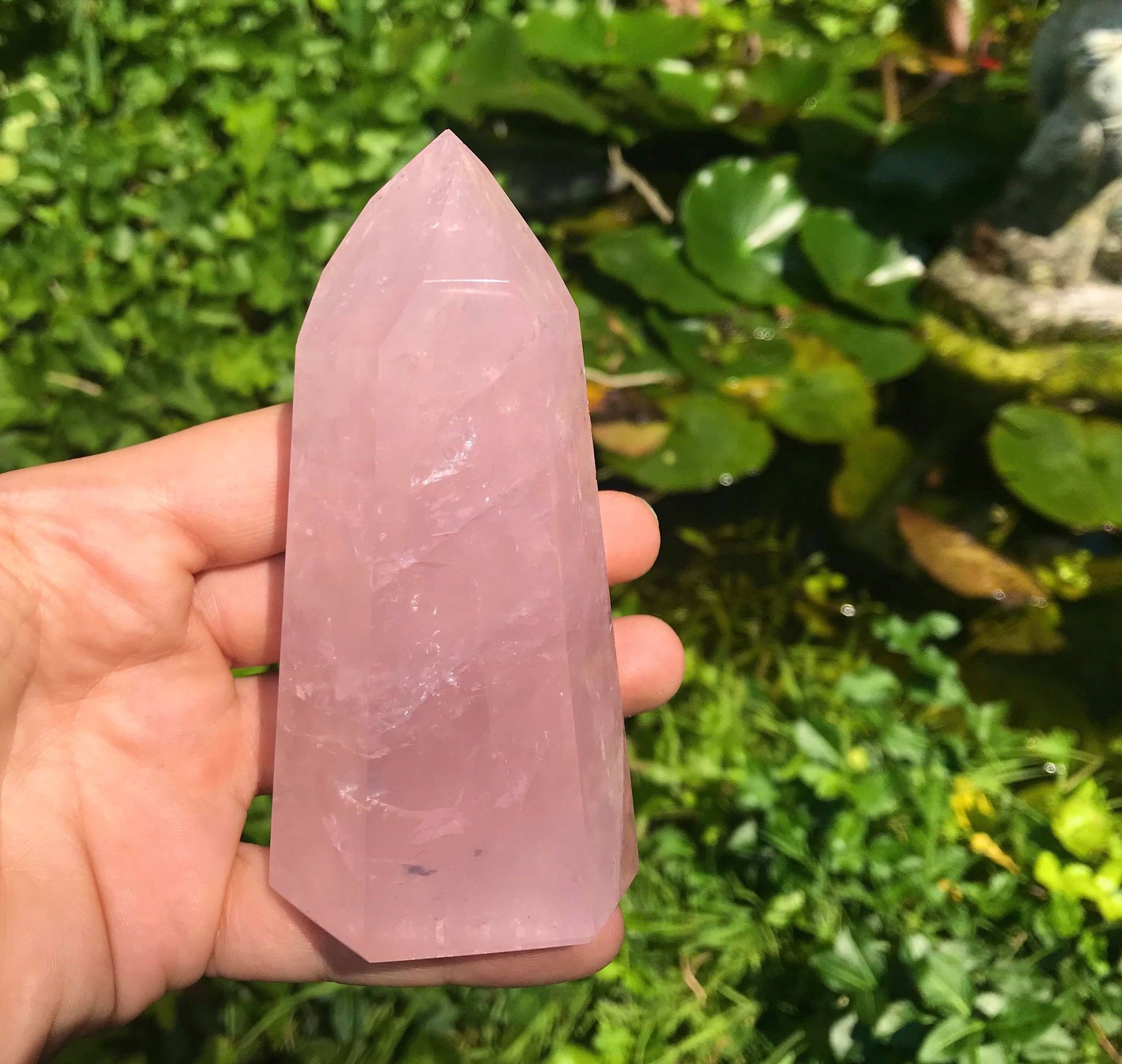 Rose Quartz Tower ~ Large - Gem Realm