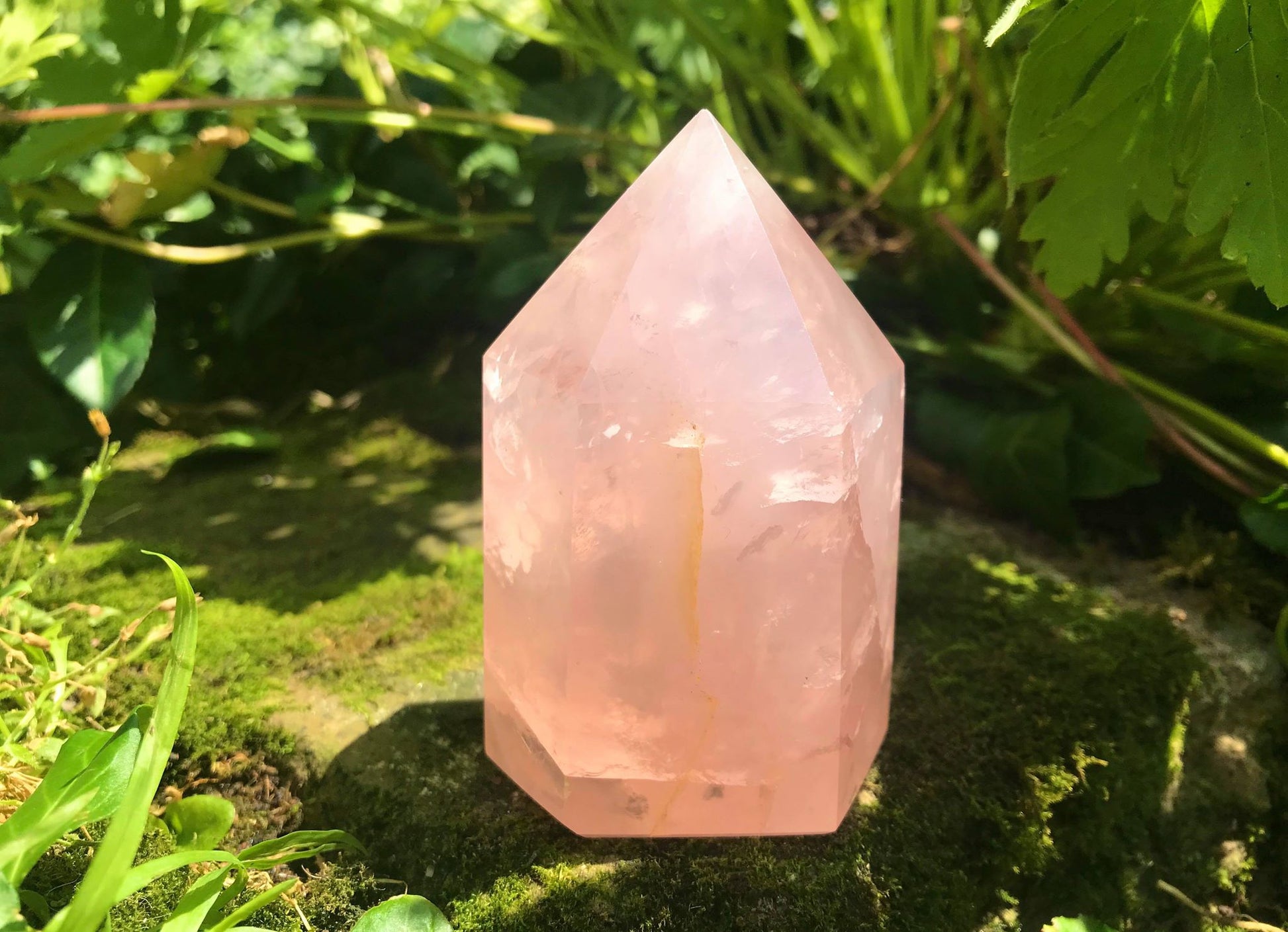 Rose Quartz Tower ~ Large - Gem Realm