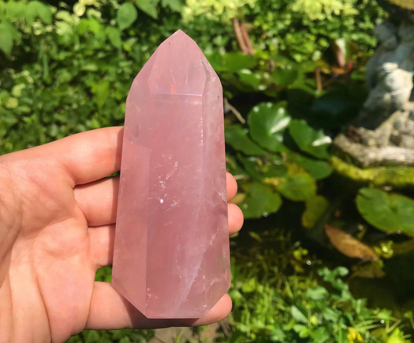 Rose Quartz Tower ~ Large - Gem Realm