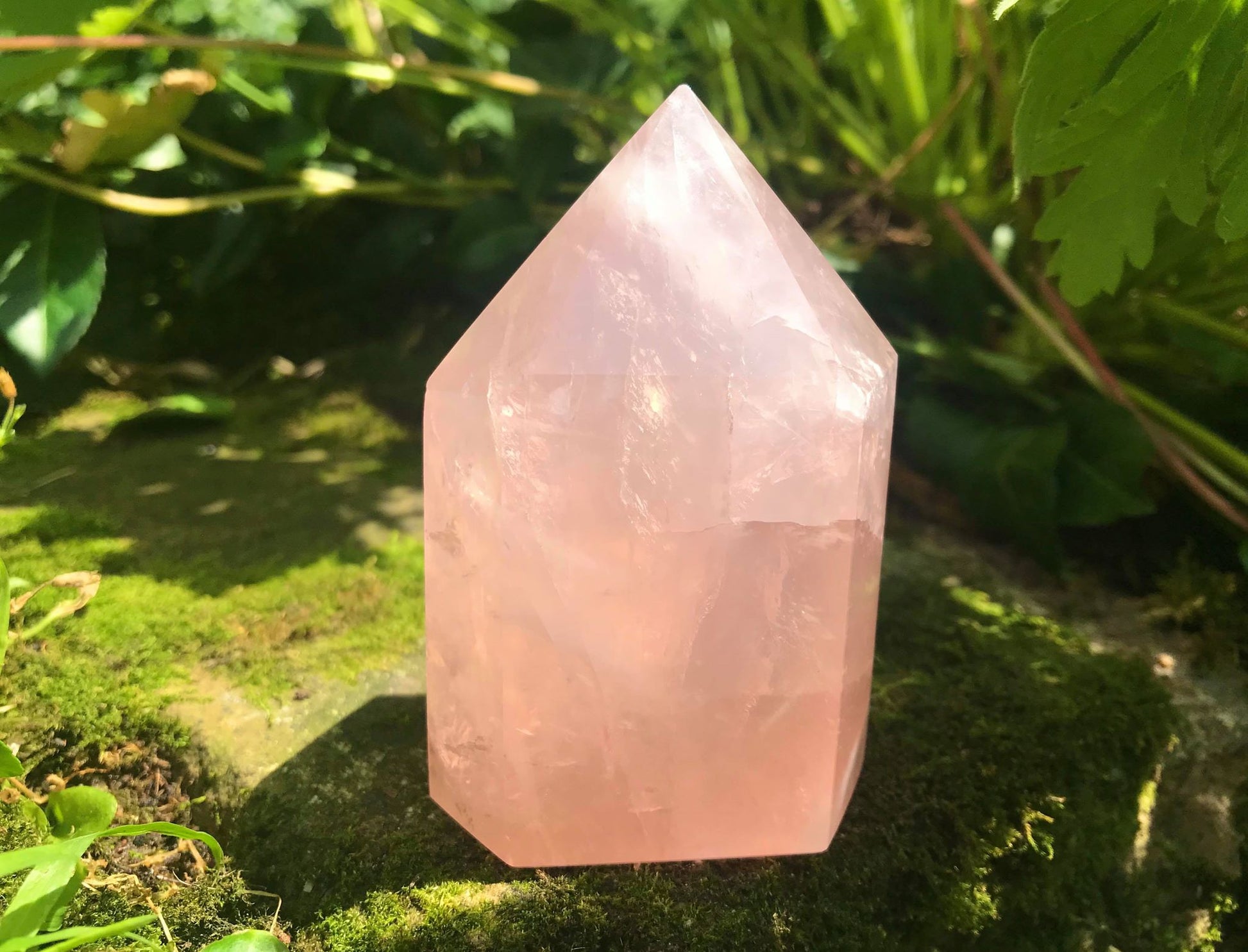 Rose Quartz Tower ~ Large - Gem Realm