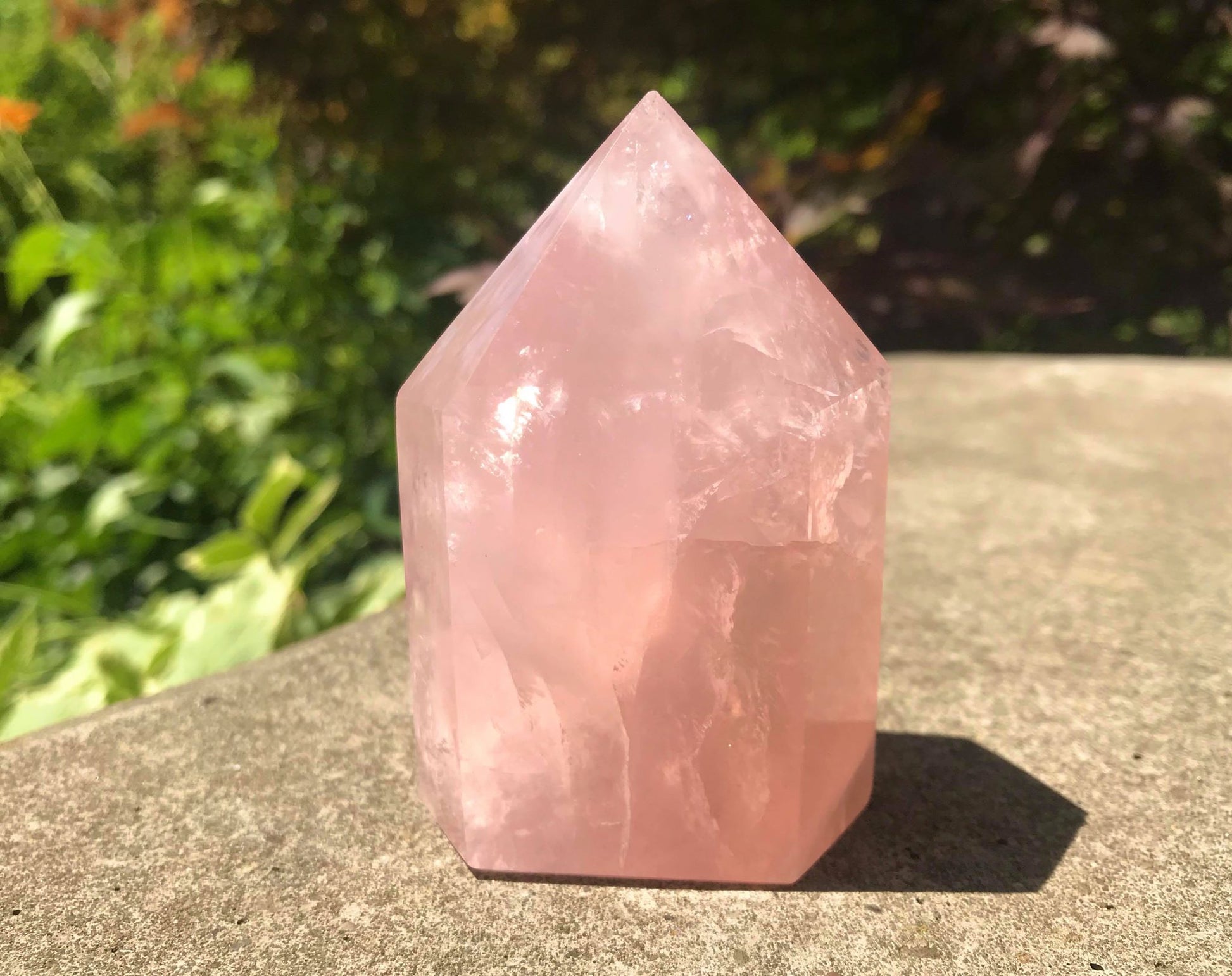 Rose Quartz Tower ~ Large - Gem Realm
