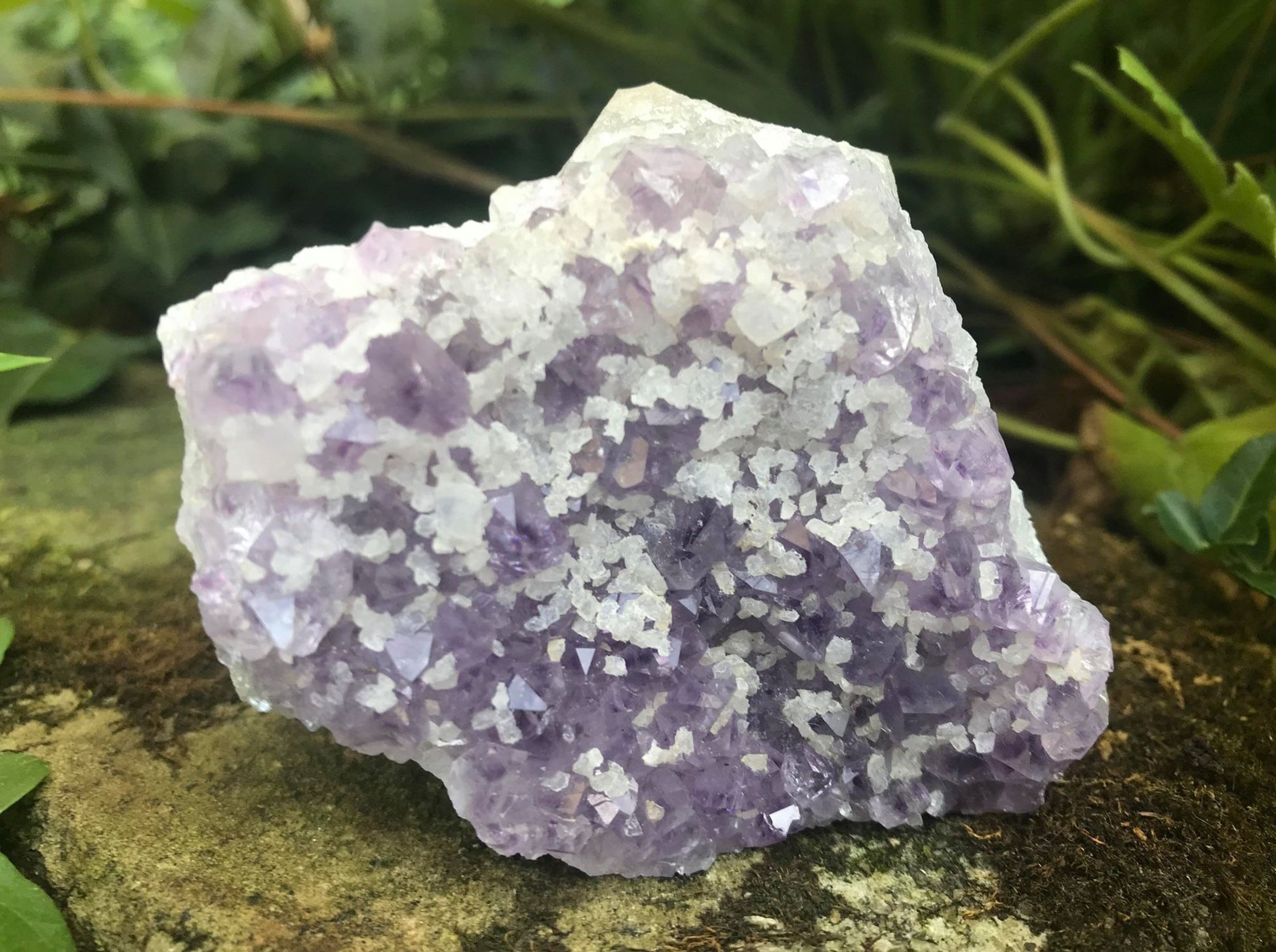 Amethyst with Calcite Specimen ~ Uruguay - Gem Realm