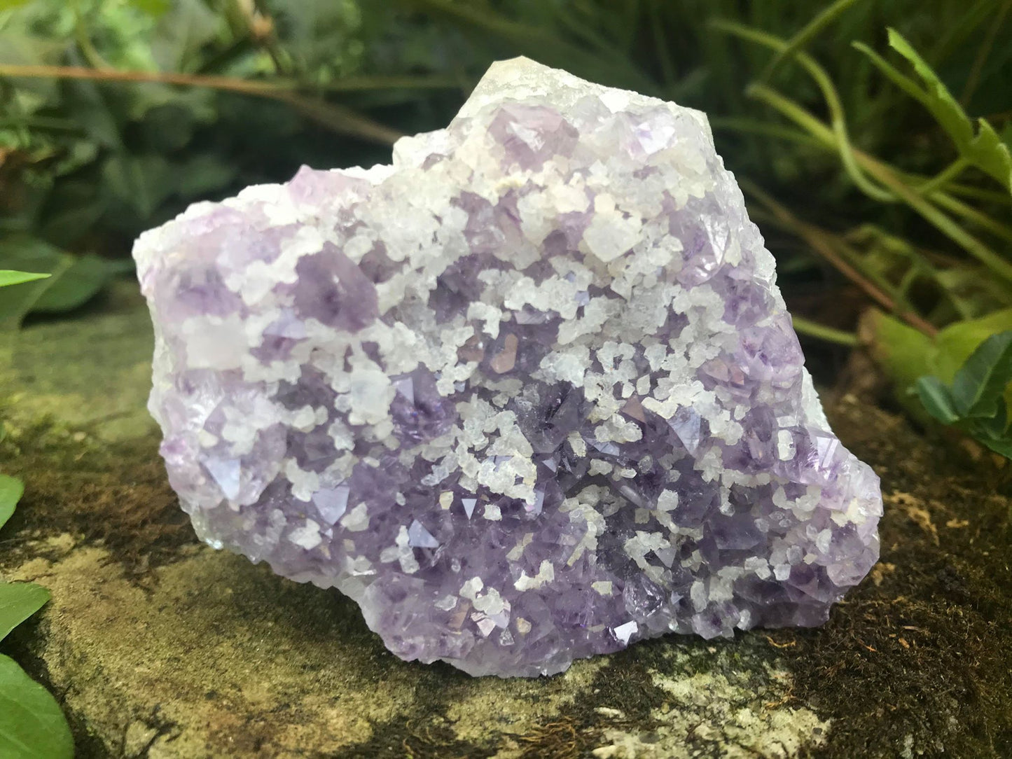 Amethyst with Calcite Specimen ~ Uruguay - Gem Realm
