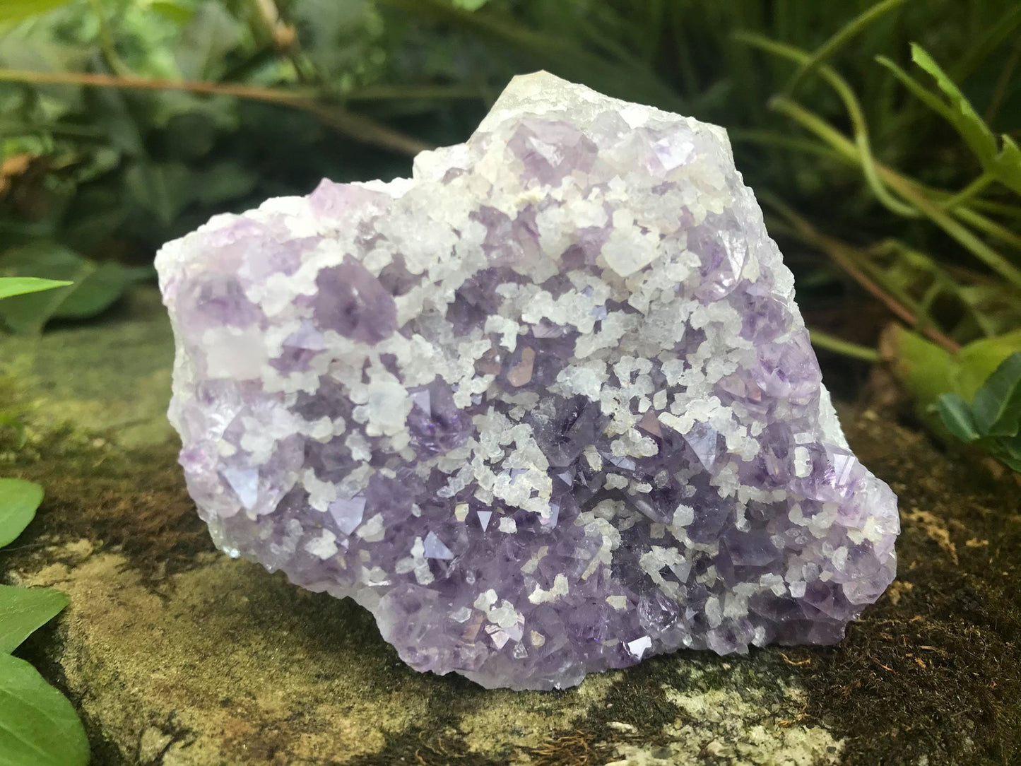 Amethyst with Calcite Specimen ~ Uruguay - Gem Realm