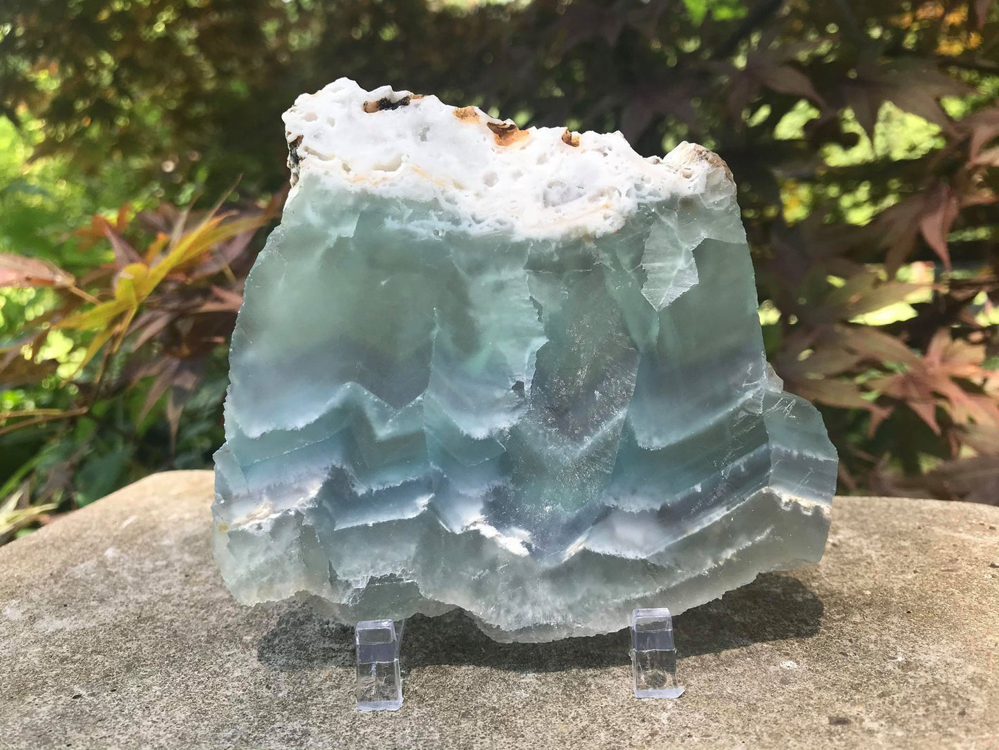 Rainbow Fluorite Slice - Gem Realm
