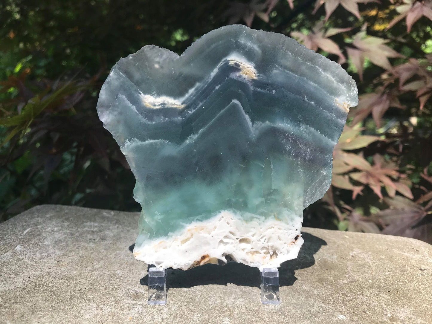 Rainbow Fluorite Slice - Gem Realm