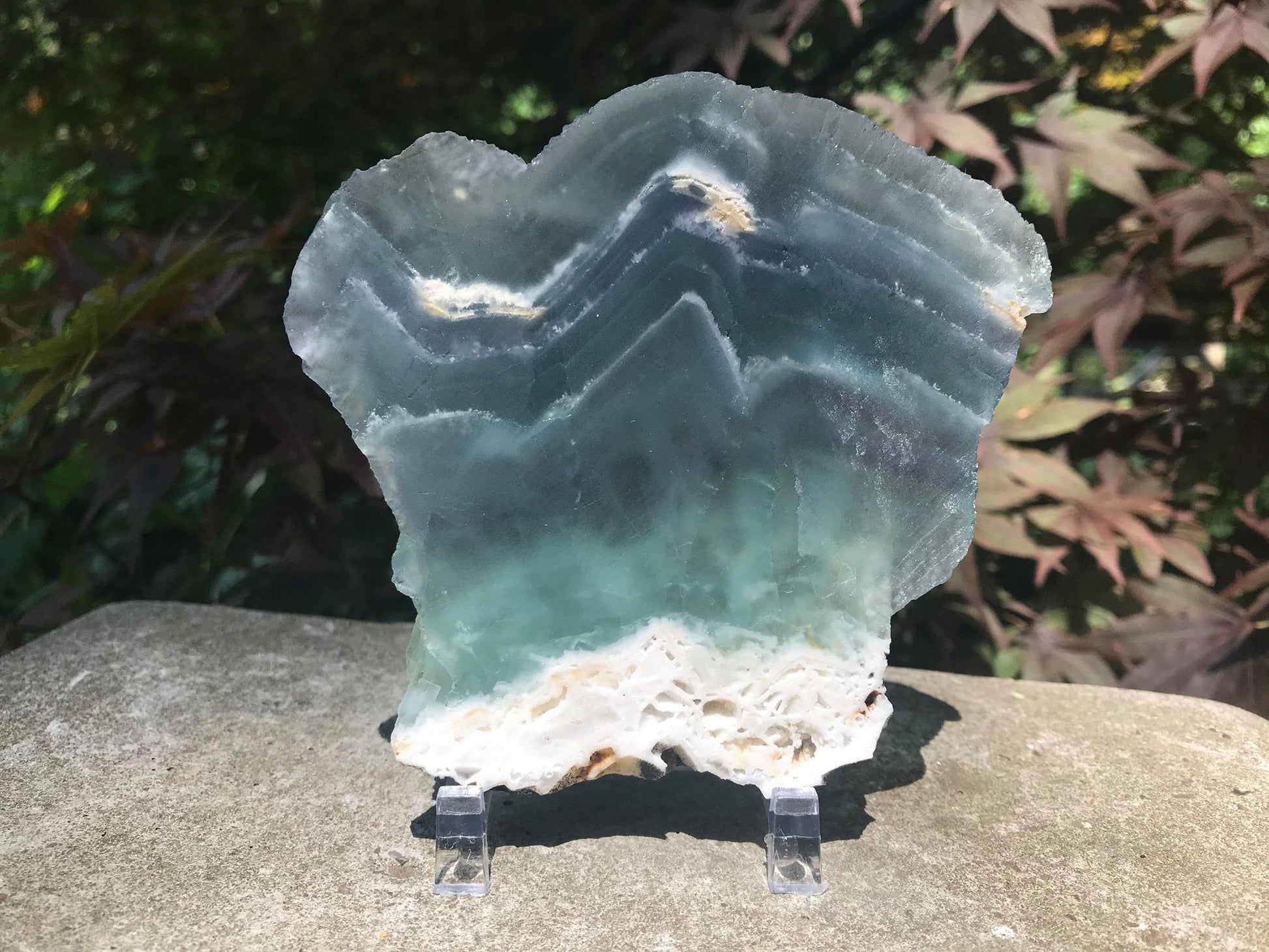 Rainbow Fluorite Slice - Gem Realm