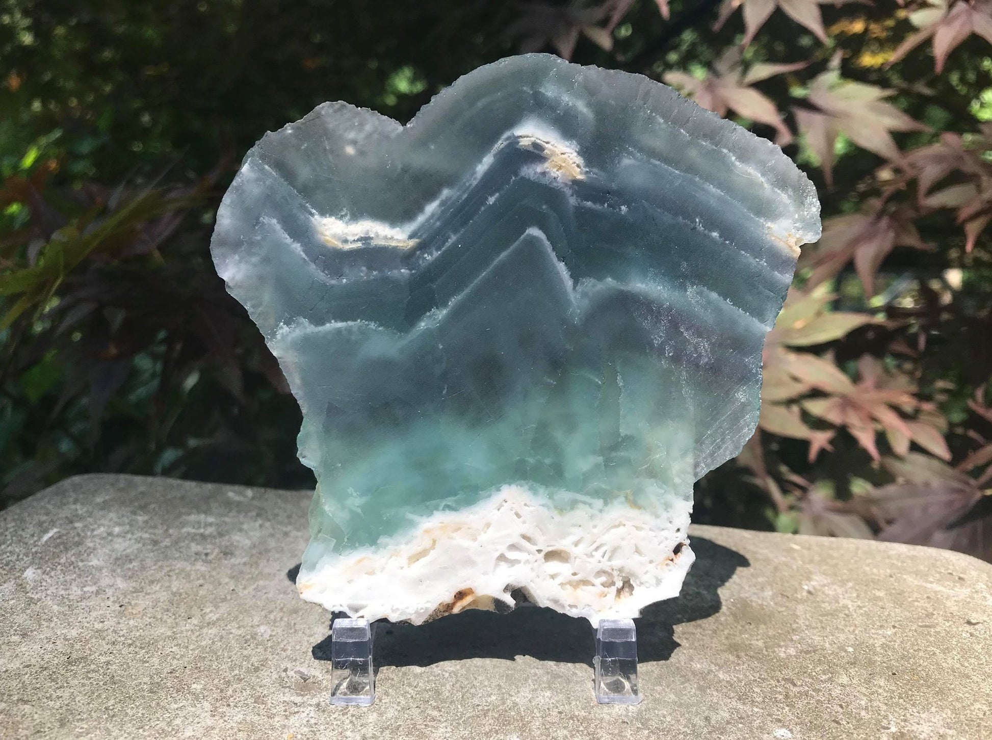 Rainbow Fluorite Slice - Gem Realm