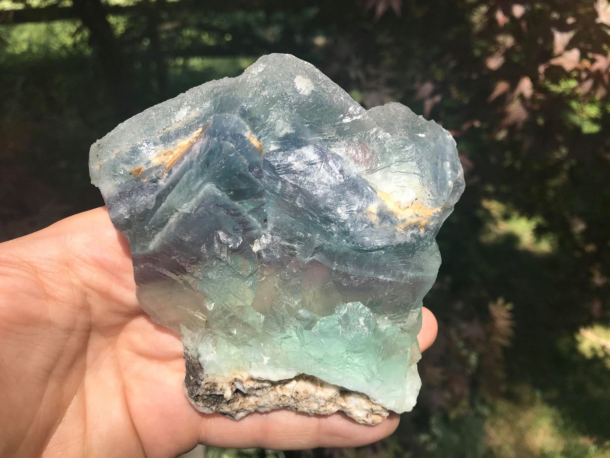 Rainbow Fluorite Slice - Gem Realm