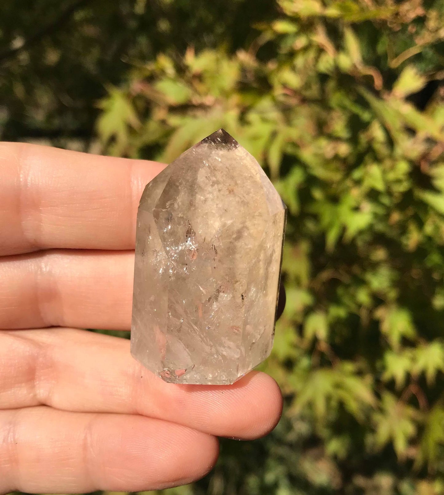 Smoky Garden Quartz Tower