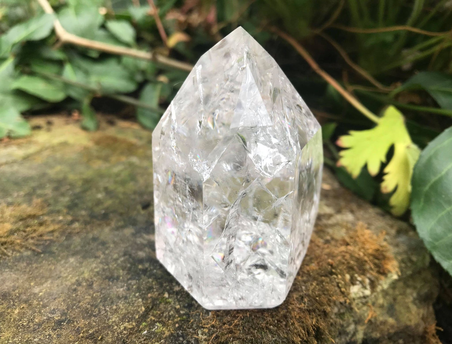 Fire & Ice Quartz Tower ~ Large