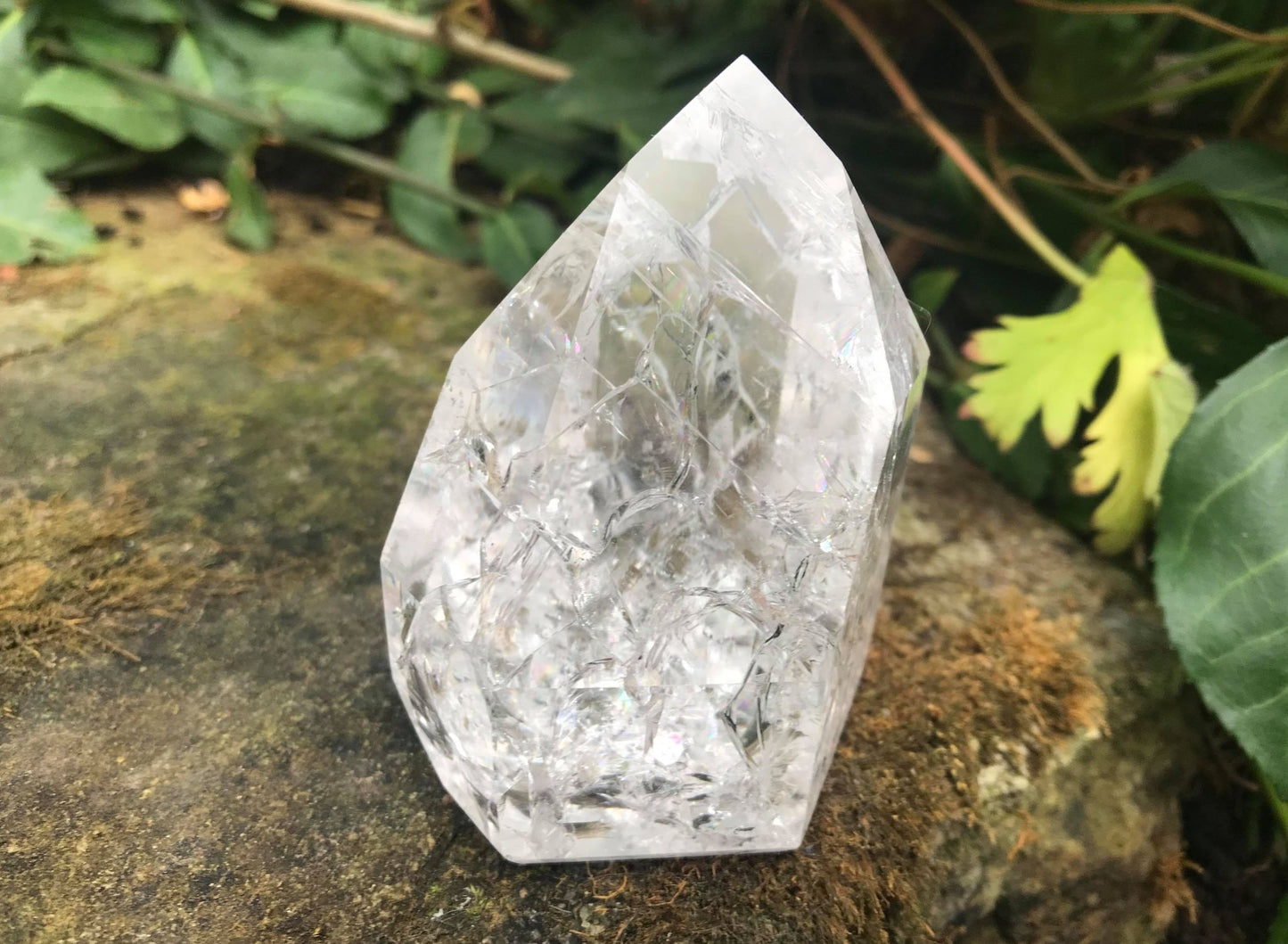 Fire & Ice Quartz Tower ~ Large