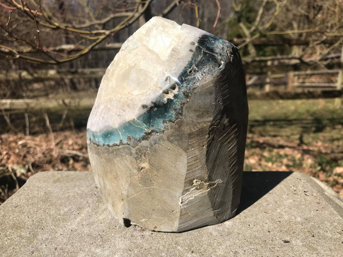 Amethyst Geode with Calcite