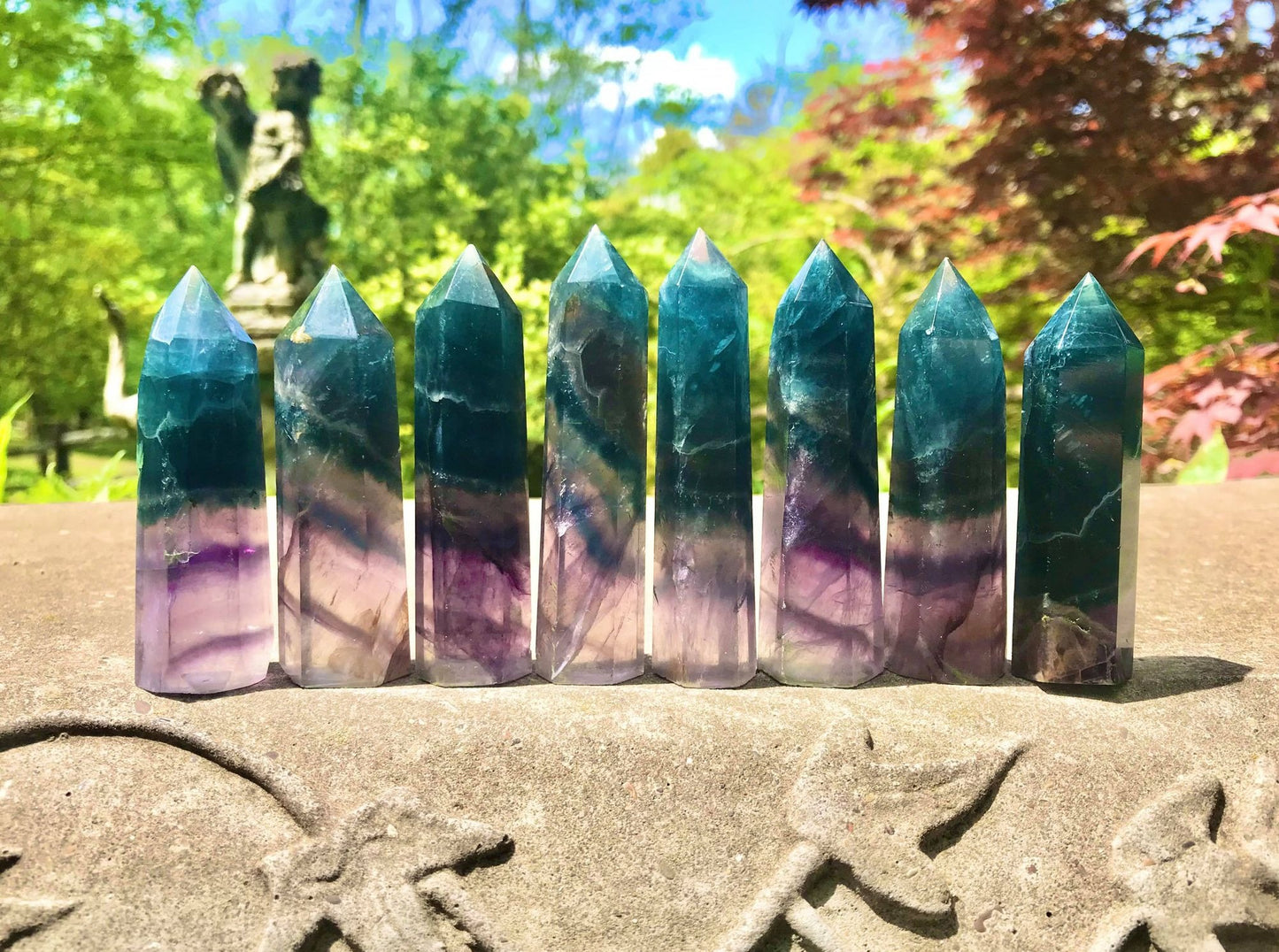 Rainbow Fluorite ~ Blue and Purple