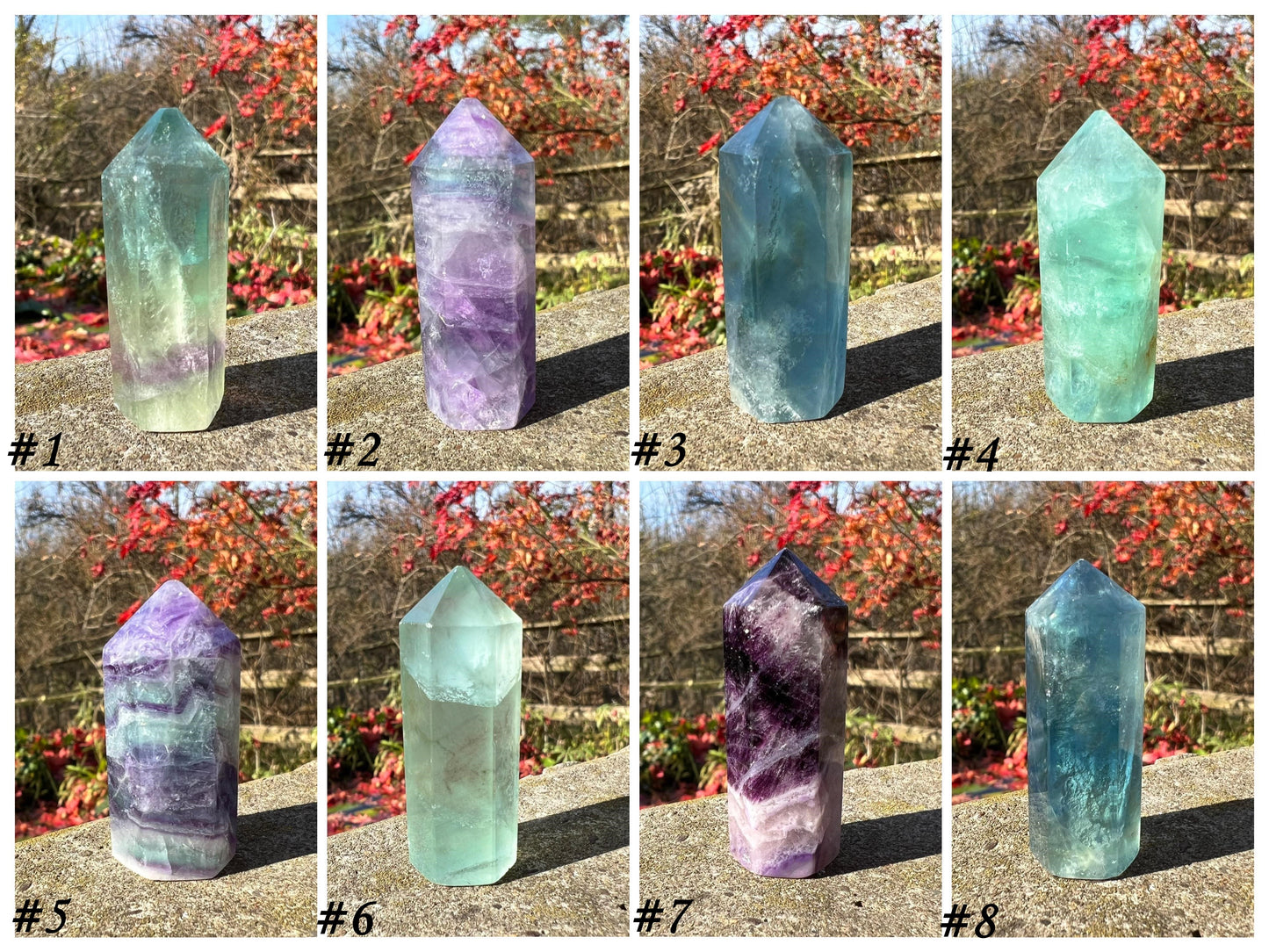 Rainbow Fluorite Towers ~ Small II