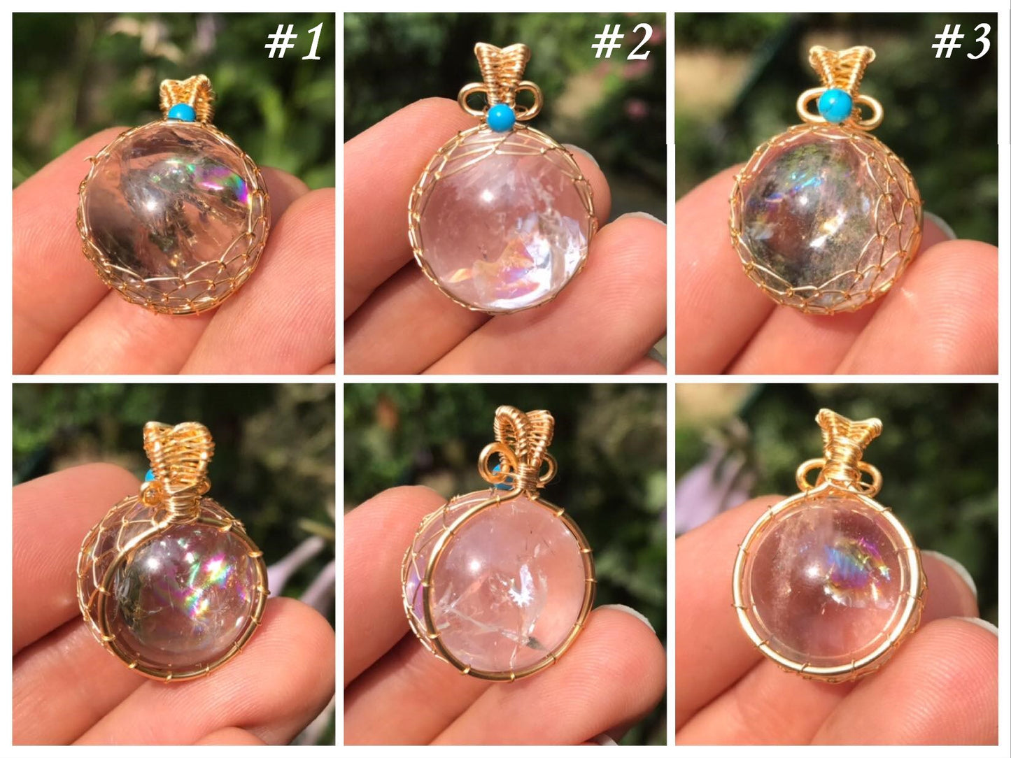 Quartz Crystal Sphere Pendant