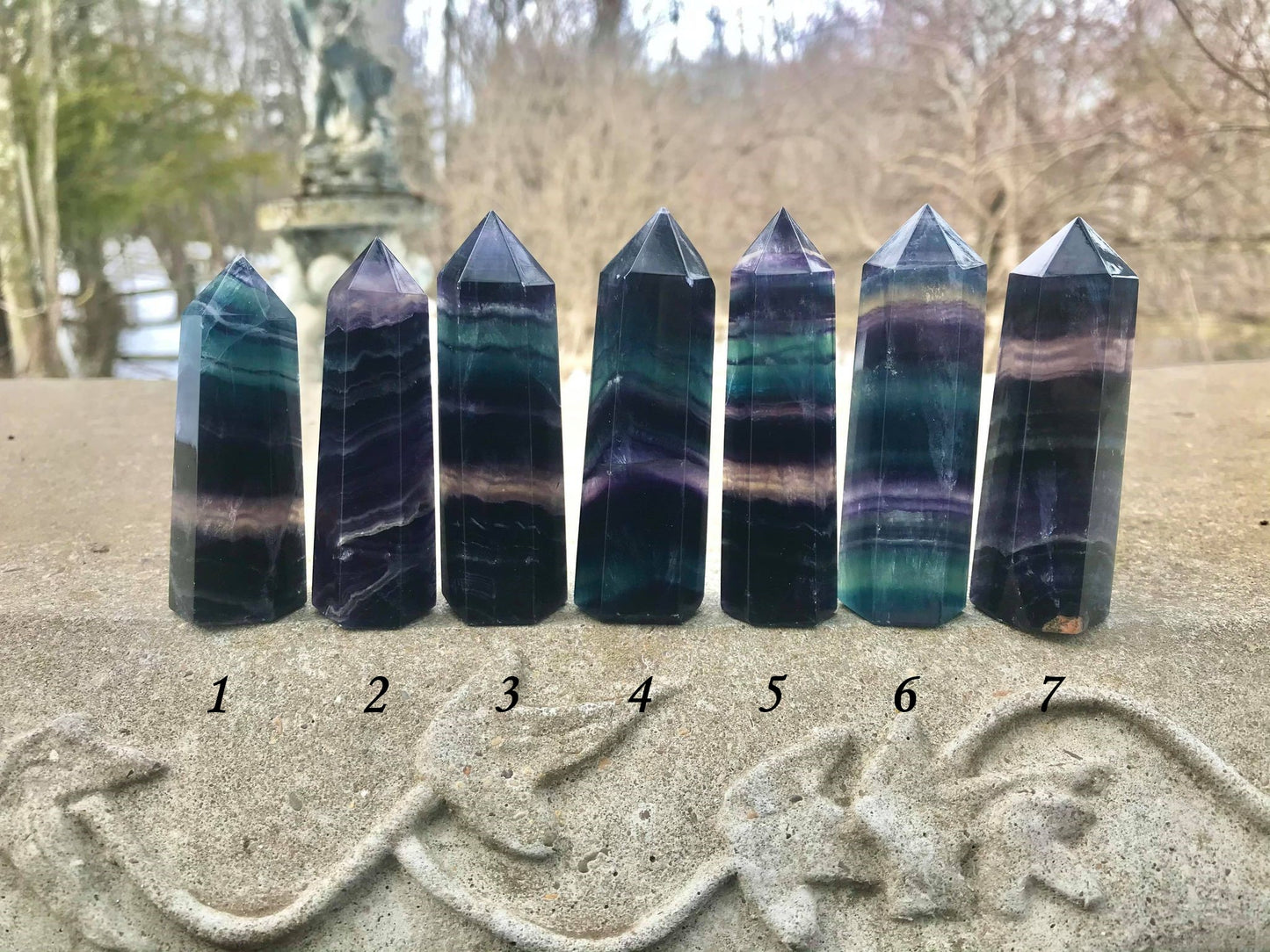 Rainbow Fluorite Towers ~ Medium ~ Large