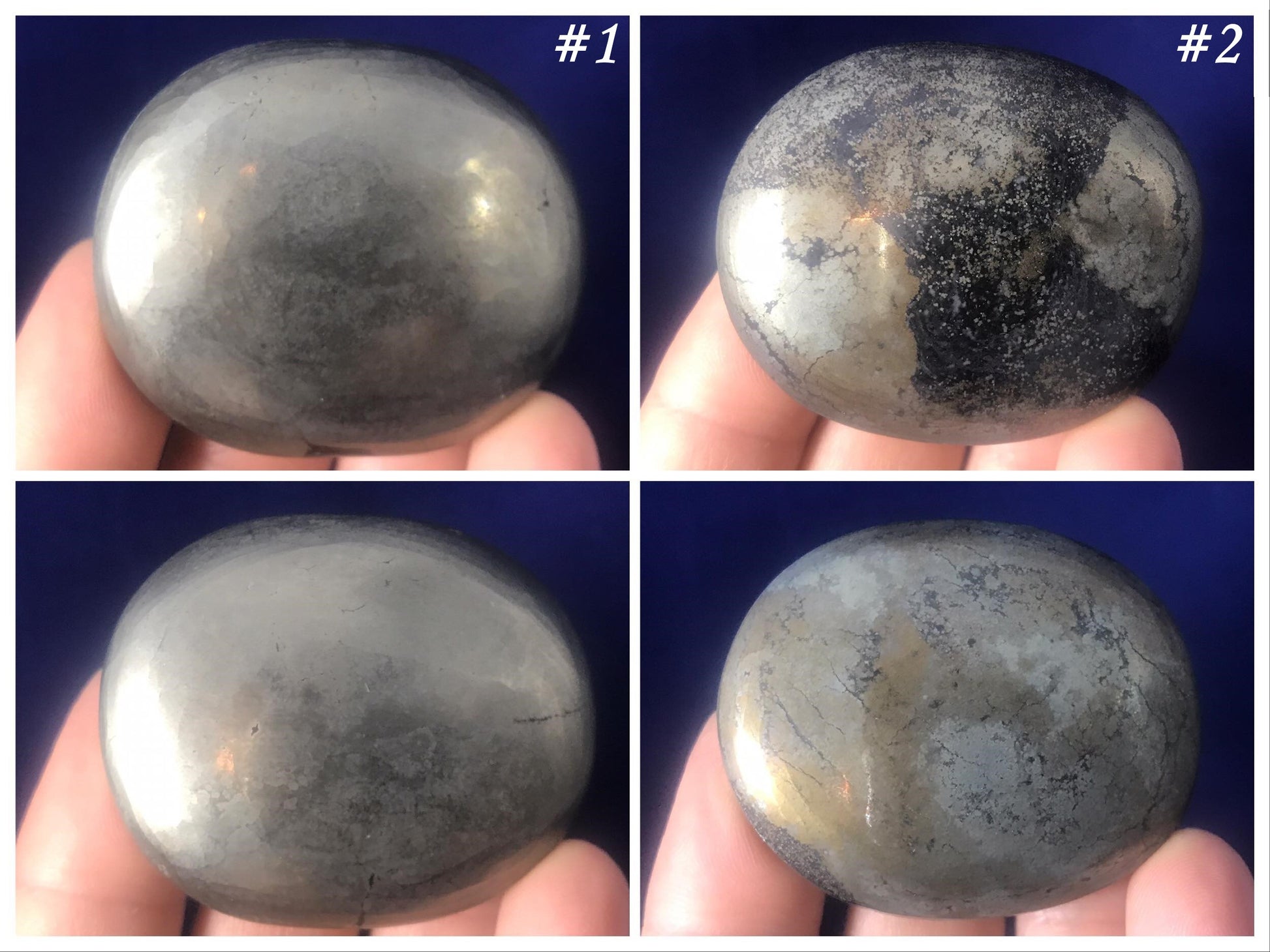 Pyrite Palm Stones - Gem Realm