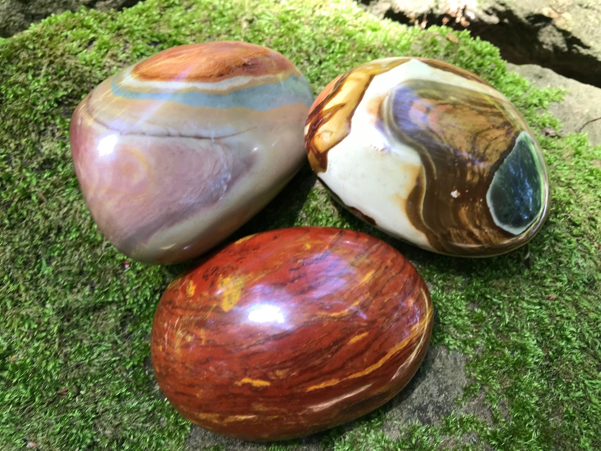 Polychrome Jasper Palm Stones - Gem Realm