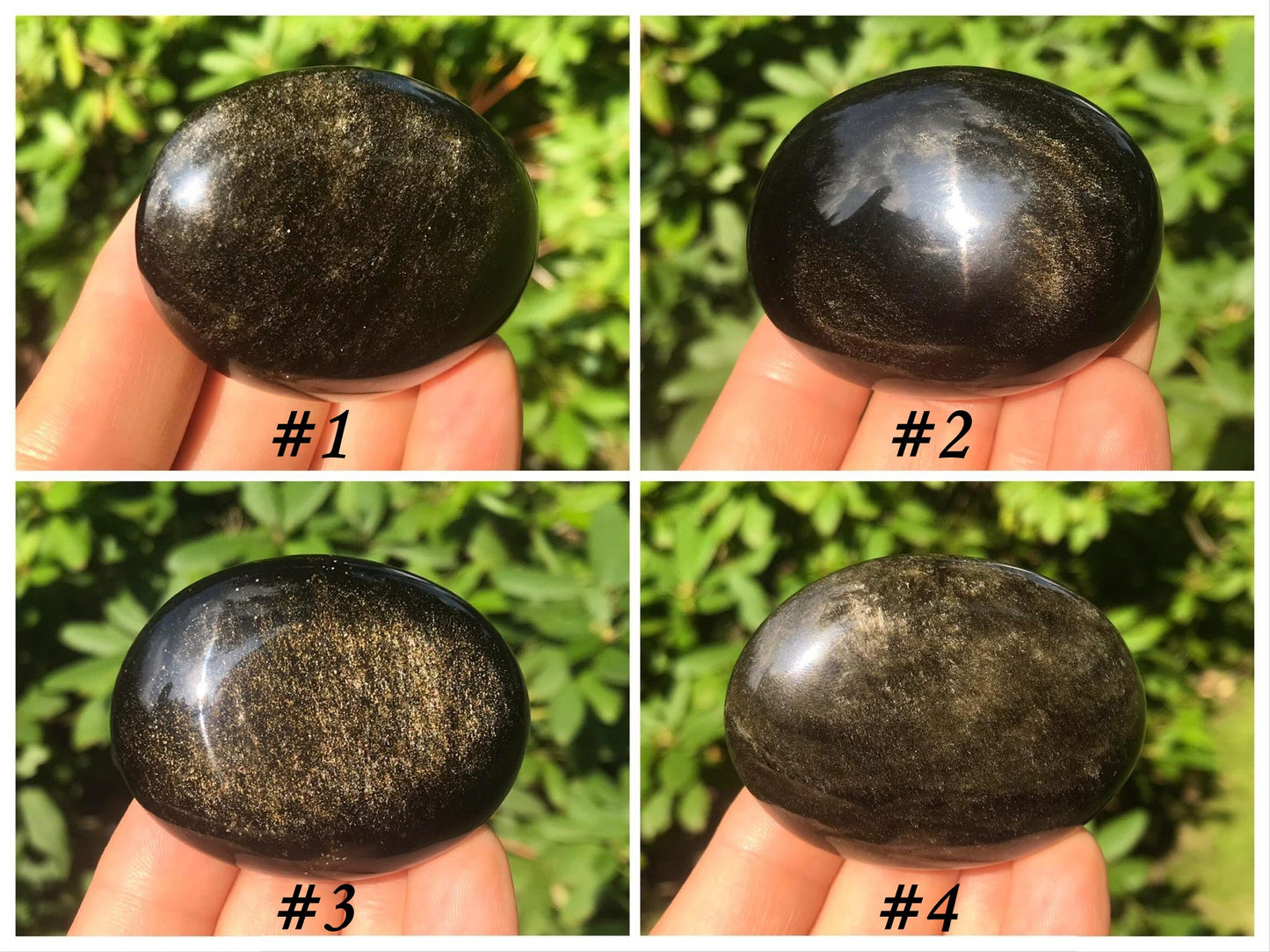 Gold Sheen Obsidian Palmstones