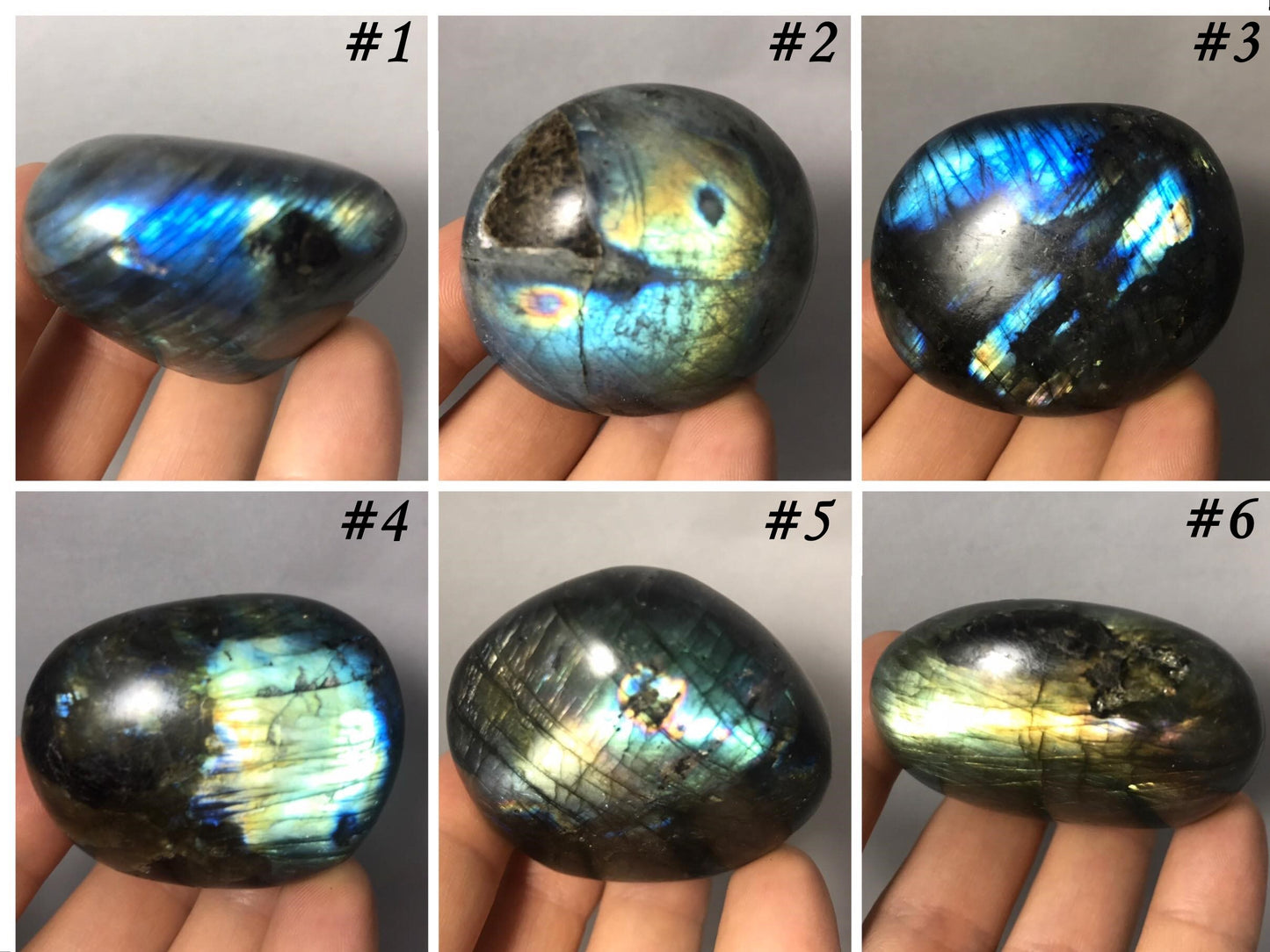 Labradorite Palm Stones