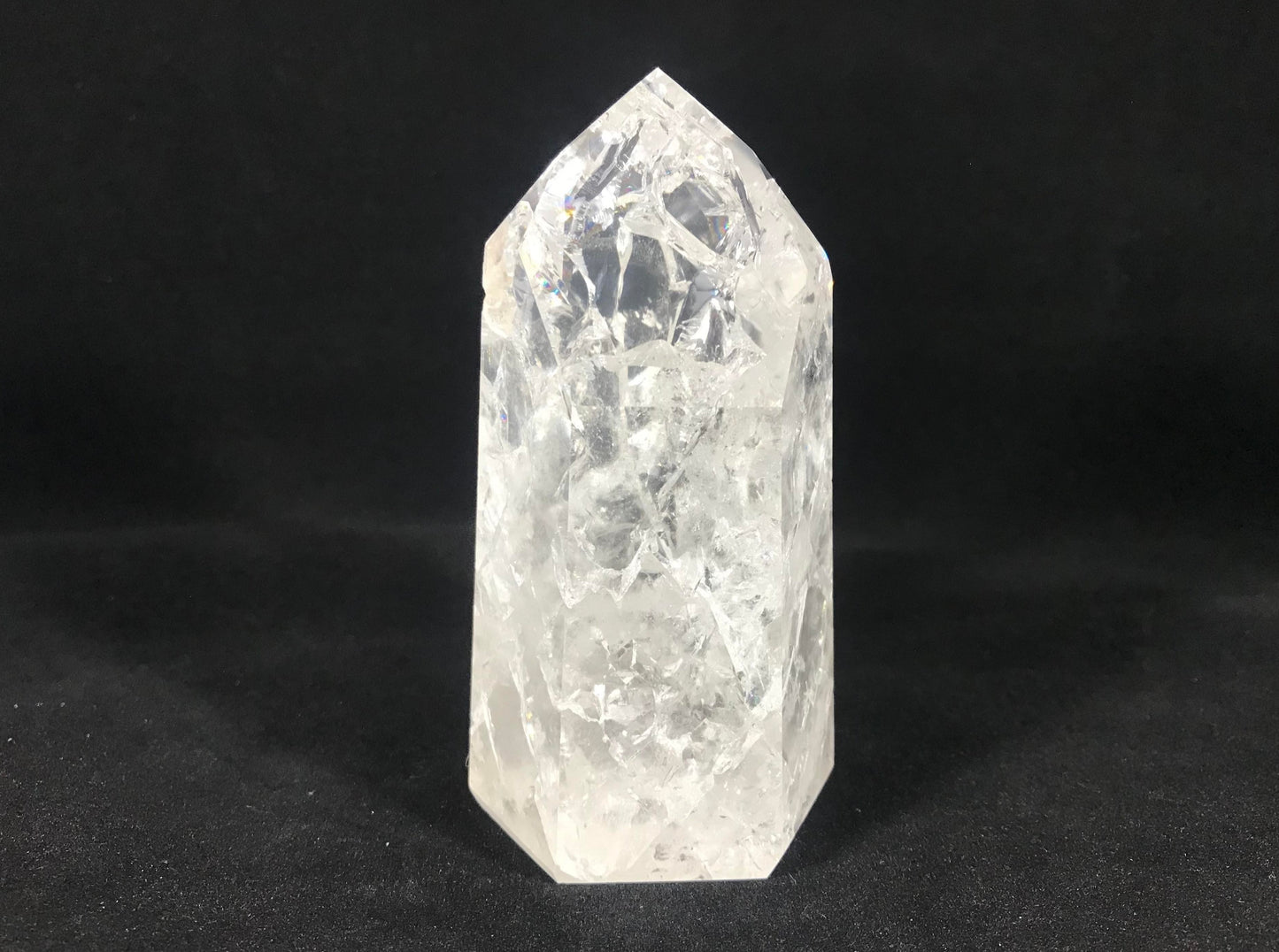 Fire & Ice Quartz Tower ~ Large ~ Brazil
