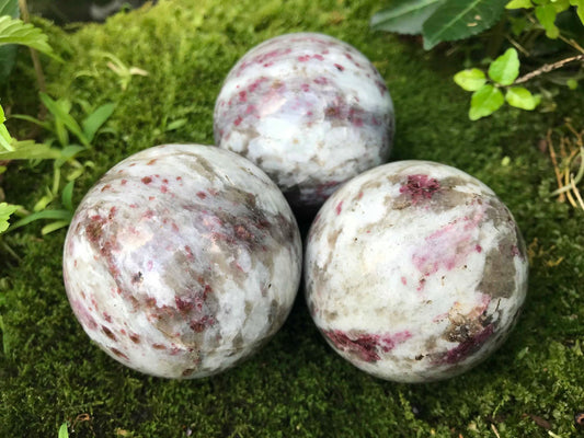 Rubellite Spheres - Gem Realm