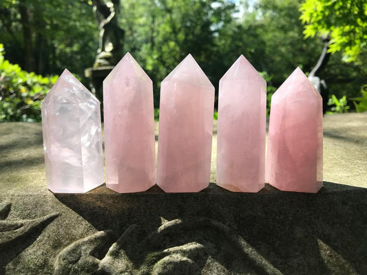 Rose Quartz Towers ~ Medium ~ Large - Gem Realm
