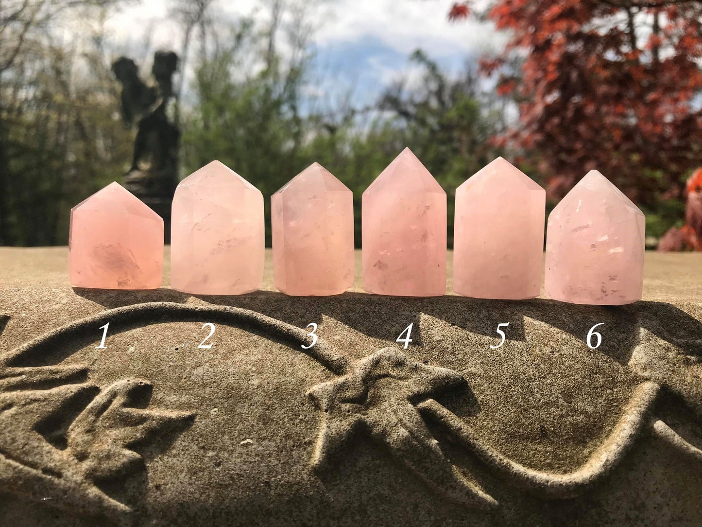 Rose Quartz Towers ~ Small ~ Medium - Gem Realm