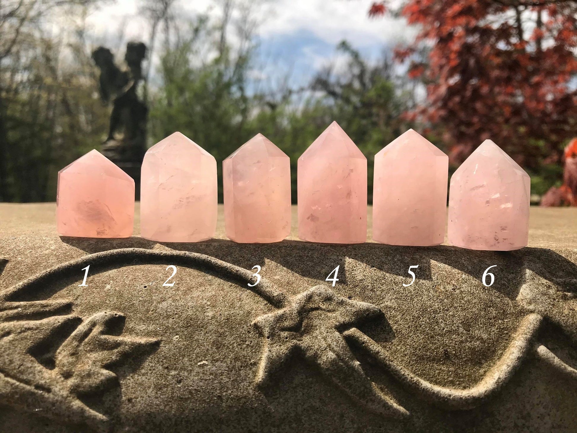 Rose Quartz Towers ~ Small ~ Medium - Gem Realm