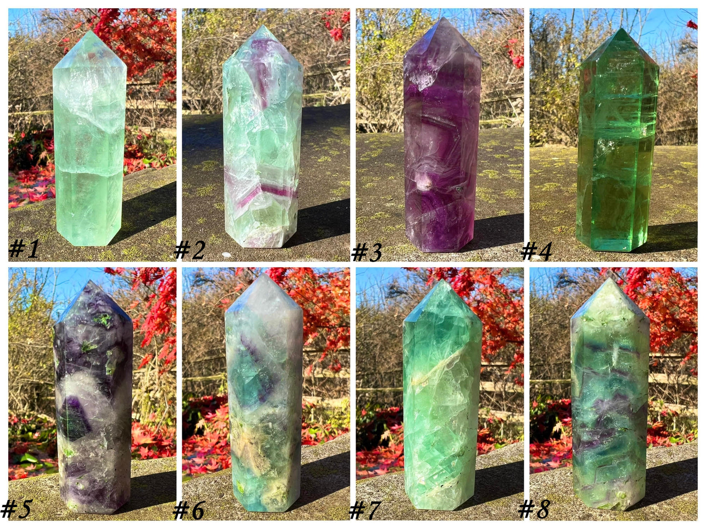 Rainbow Fluorite Towers ~ Medium II