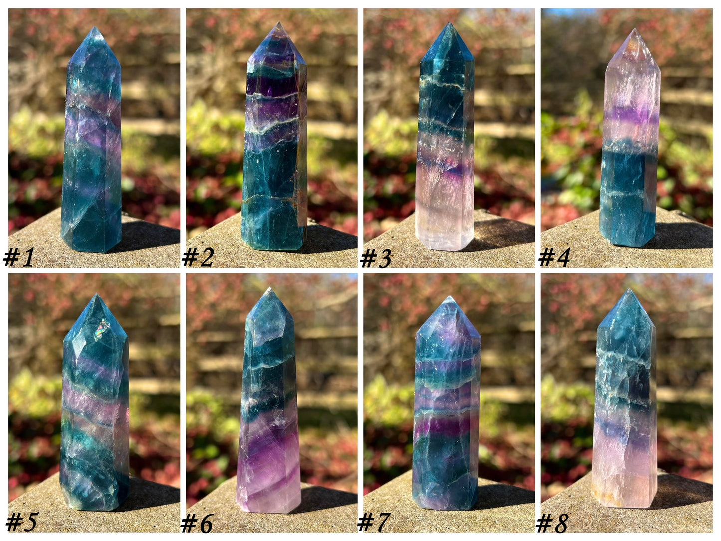 Rainbow Fluorite ~ Blue and Purple