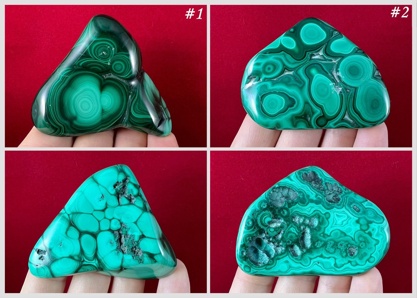 Malachite Freeforms ~ Polished Specimens