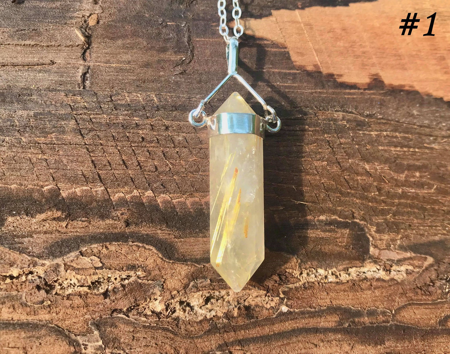Rutilated Quartz Pendant