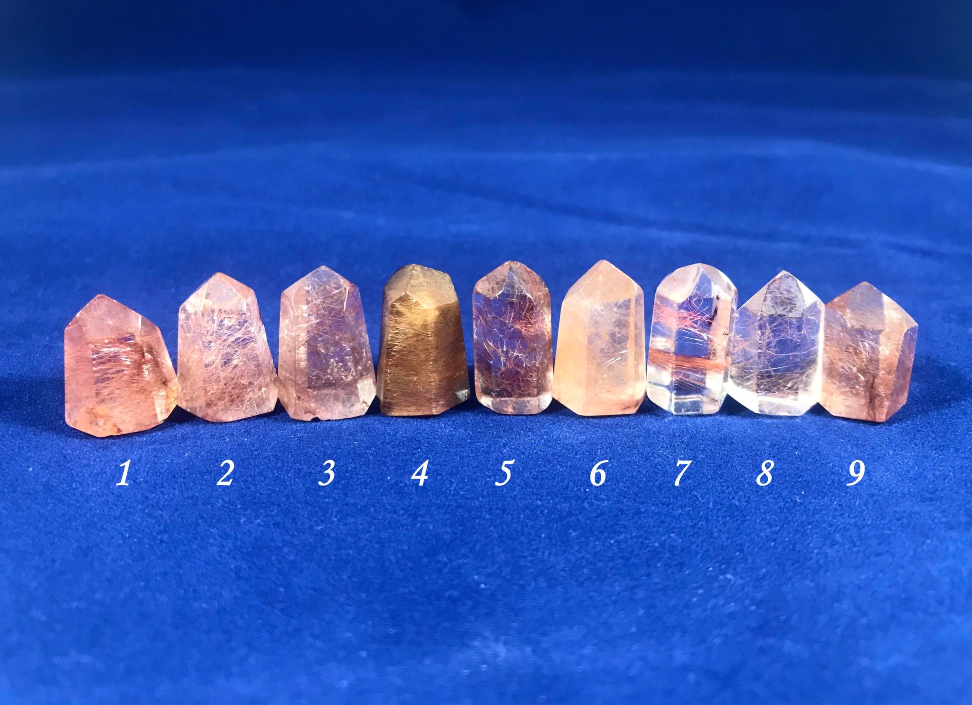 Rutilated Quartz Mini Towers - Gem Realm