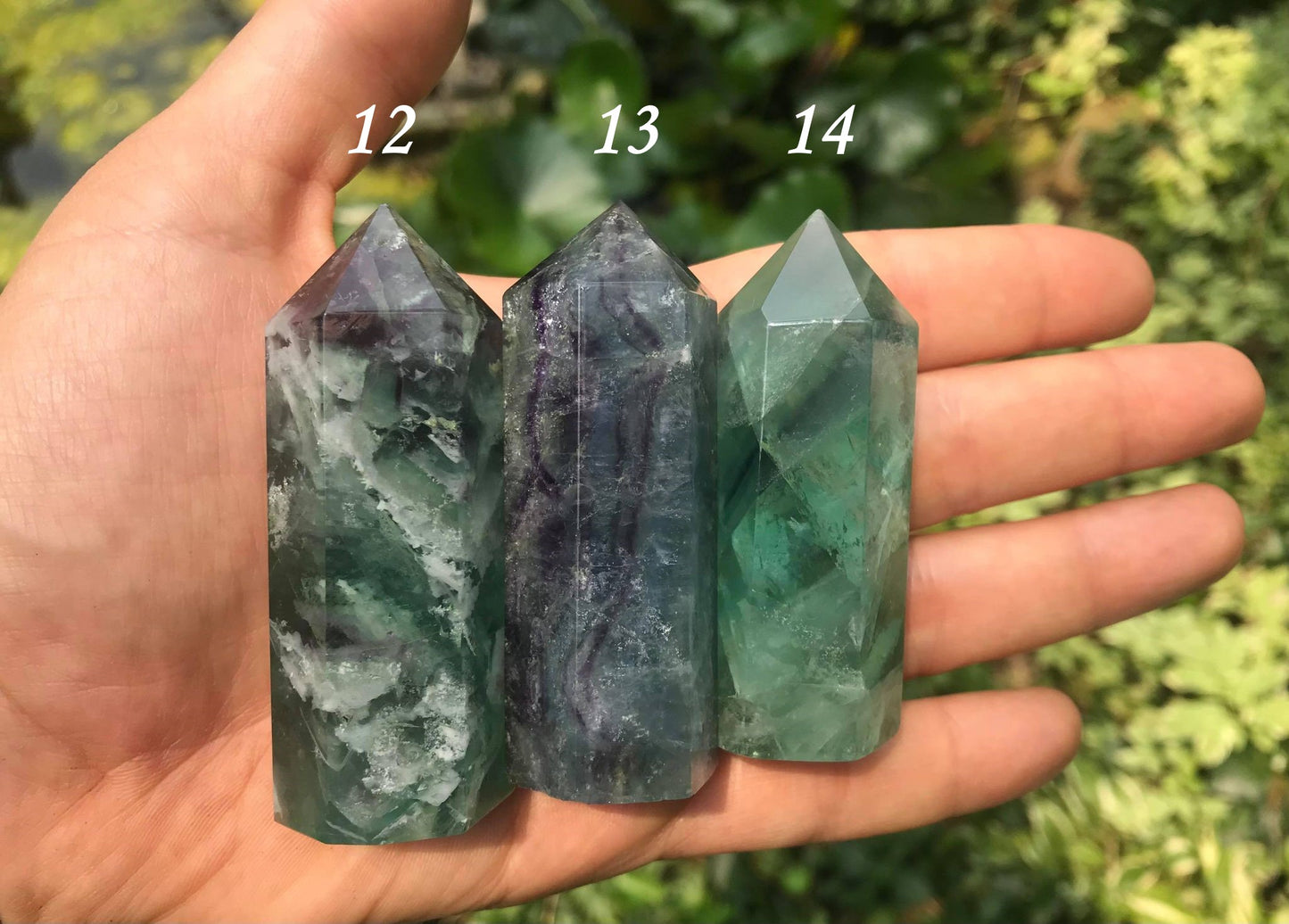 Rainbow Fluorite Towers ~ Medium