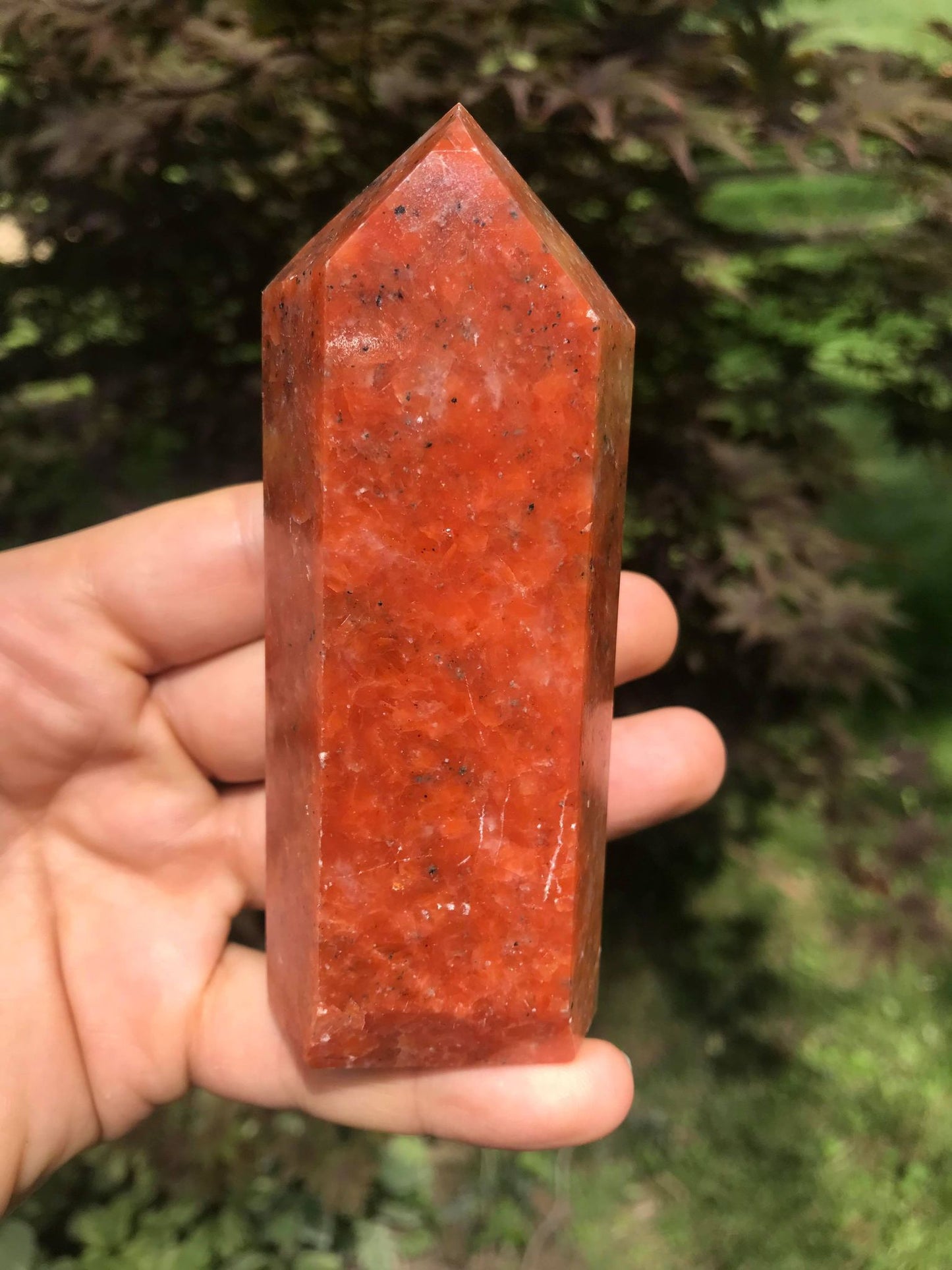 Orange Calcite Tower ~ Large