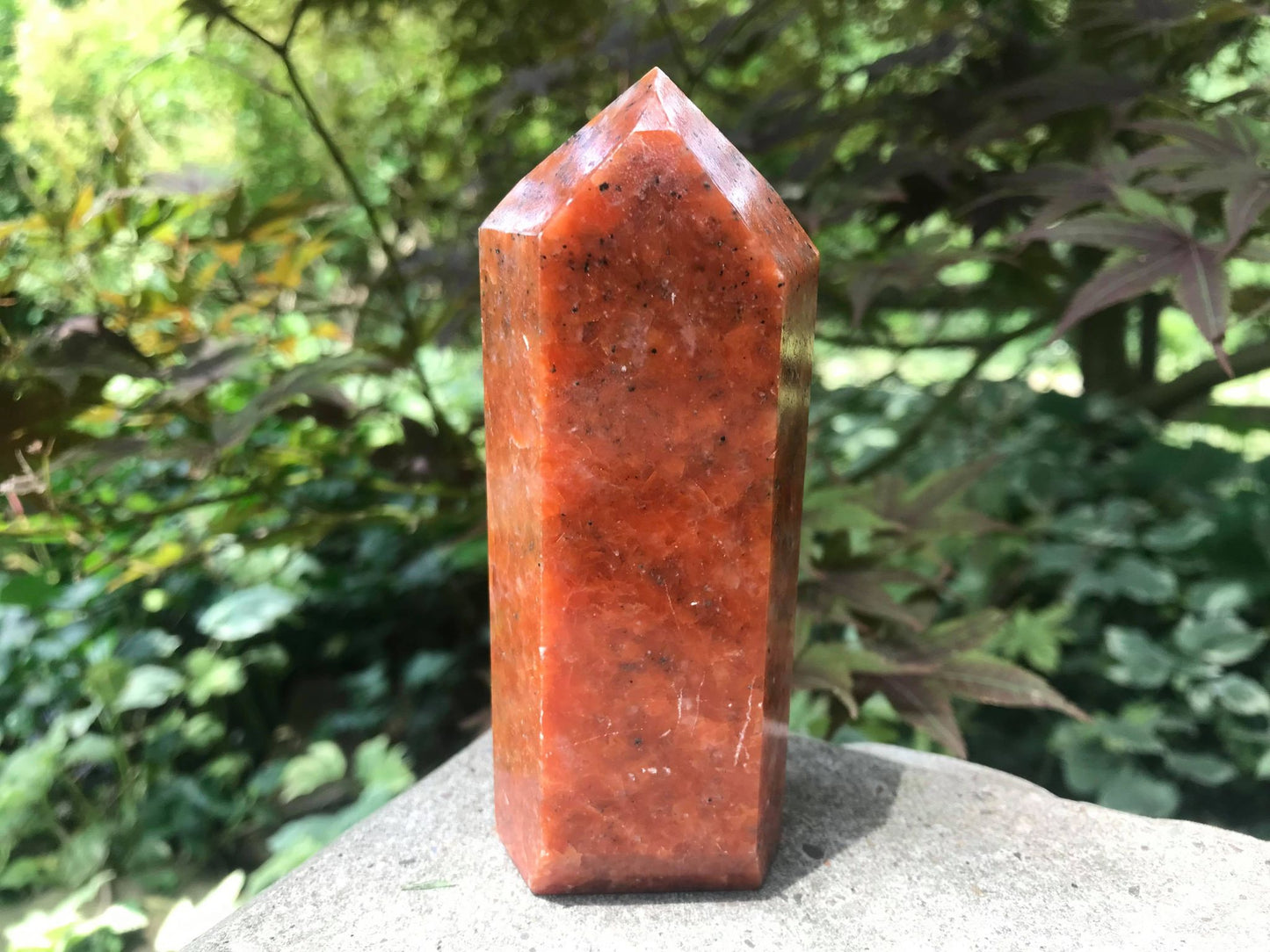 Orange Calcite Tower ~ Large